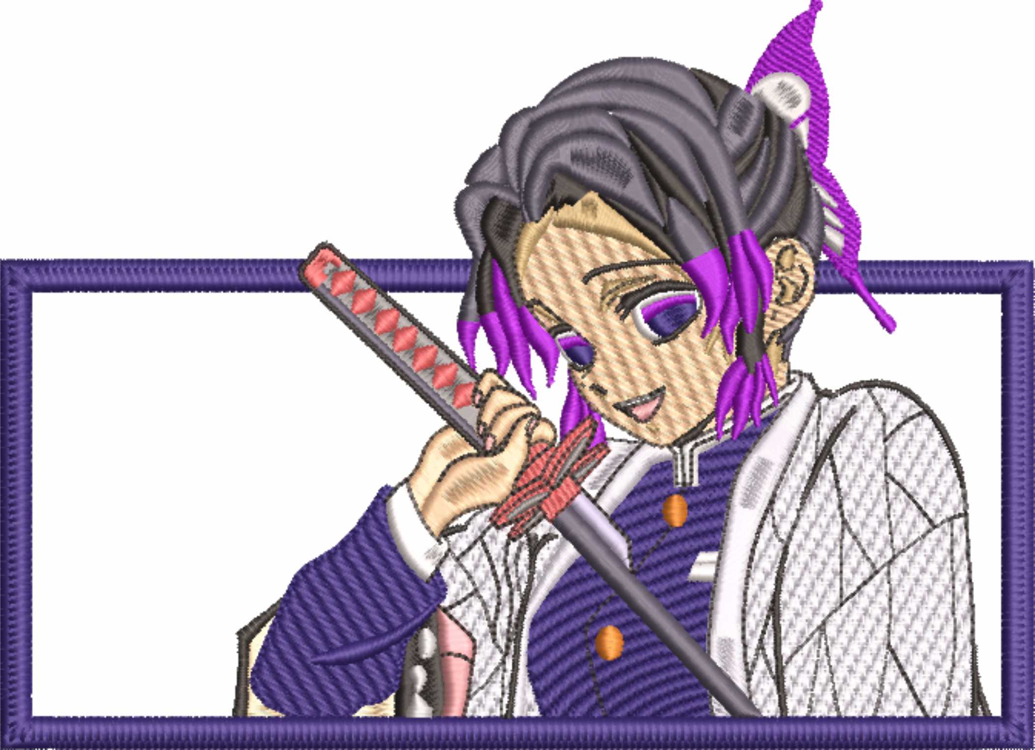 Shinobu Kocho - Anime - Nike embroidery design - instant download — view 4