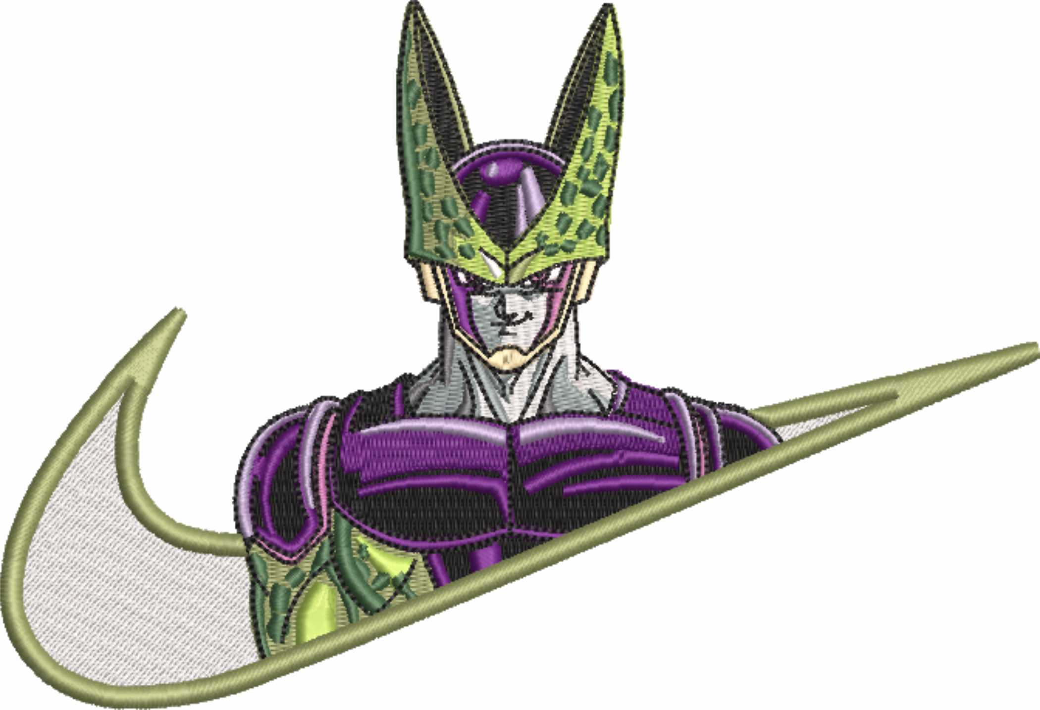 Nike Swoosh Dragon Ballz - Anime - Nike embroidery design - instant download — view 4