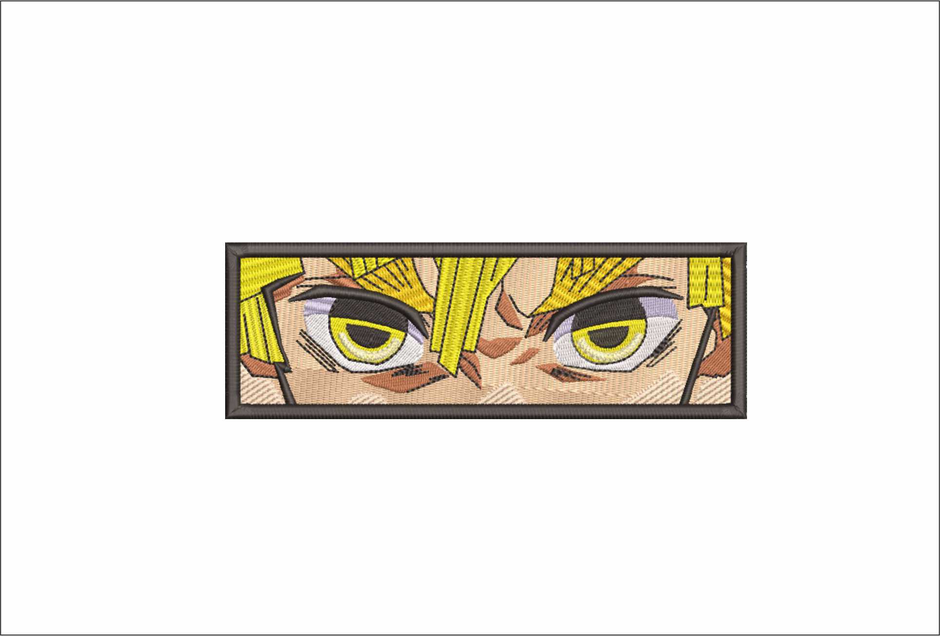 Zenitsu Eyes - Anime - Nike embroidery design - instant download