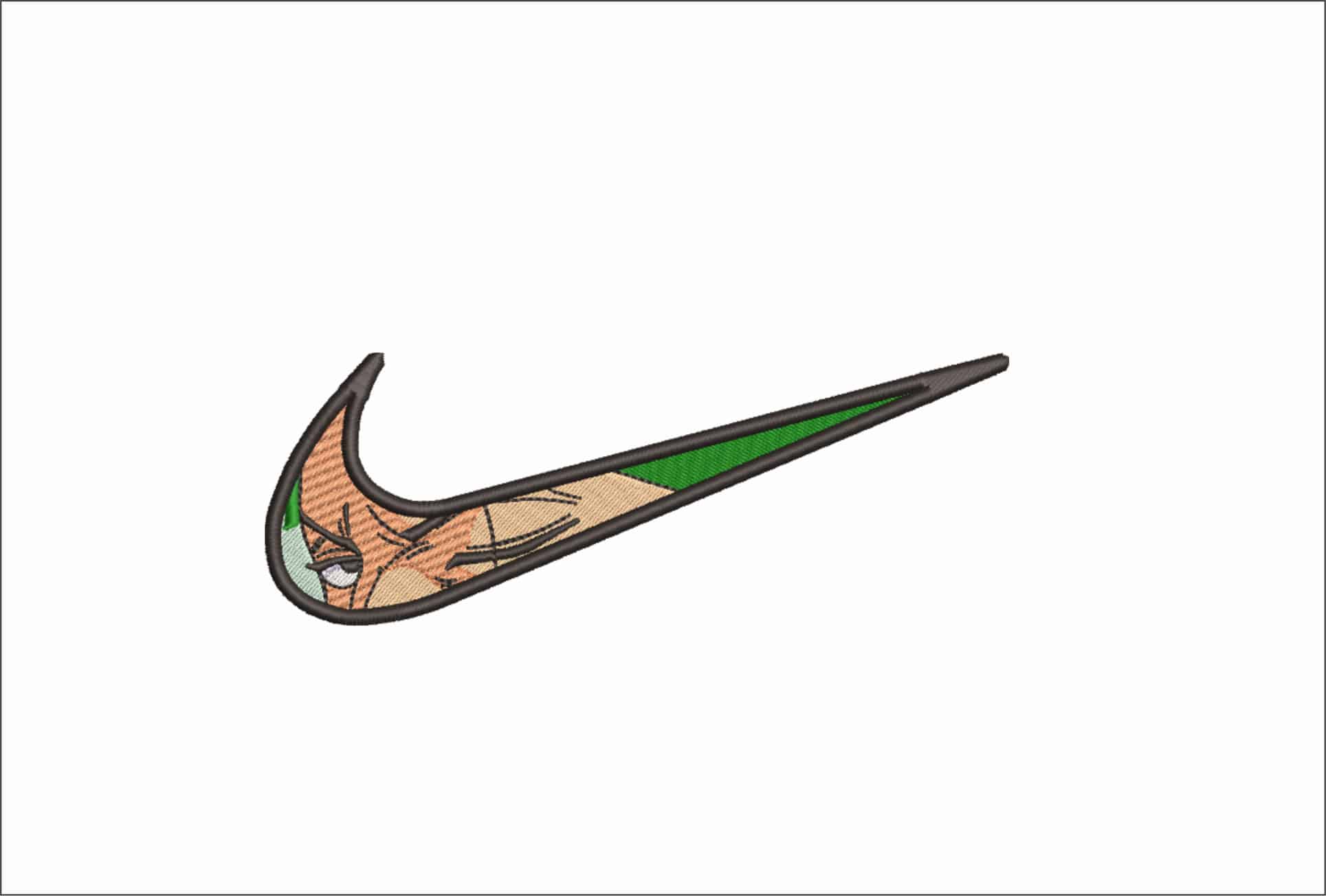 Nike Swoosh Zorro - Anime - Nike embroidery design - instant download