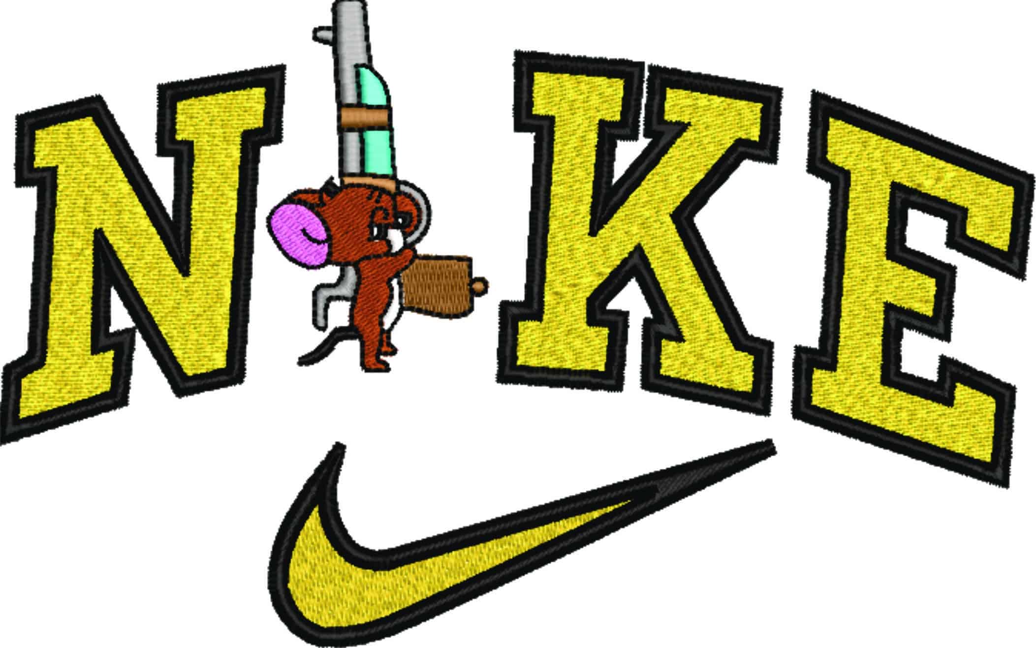 Nike Swoosh Jerry Duel - Cartoon - Nike embroidery design - instant download — view 4