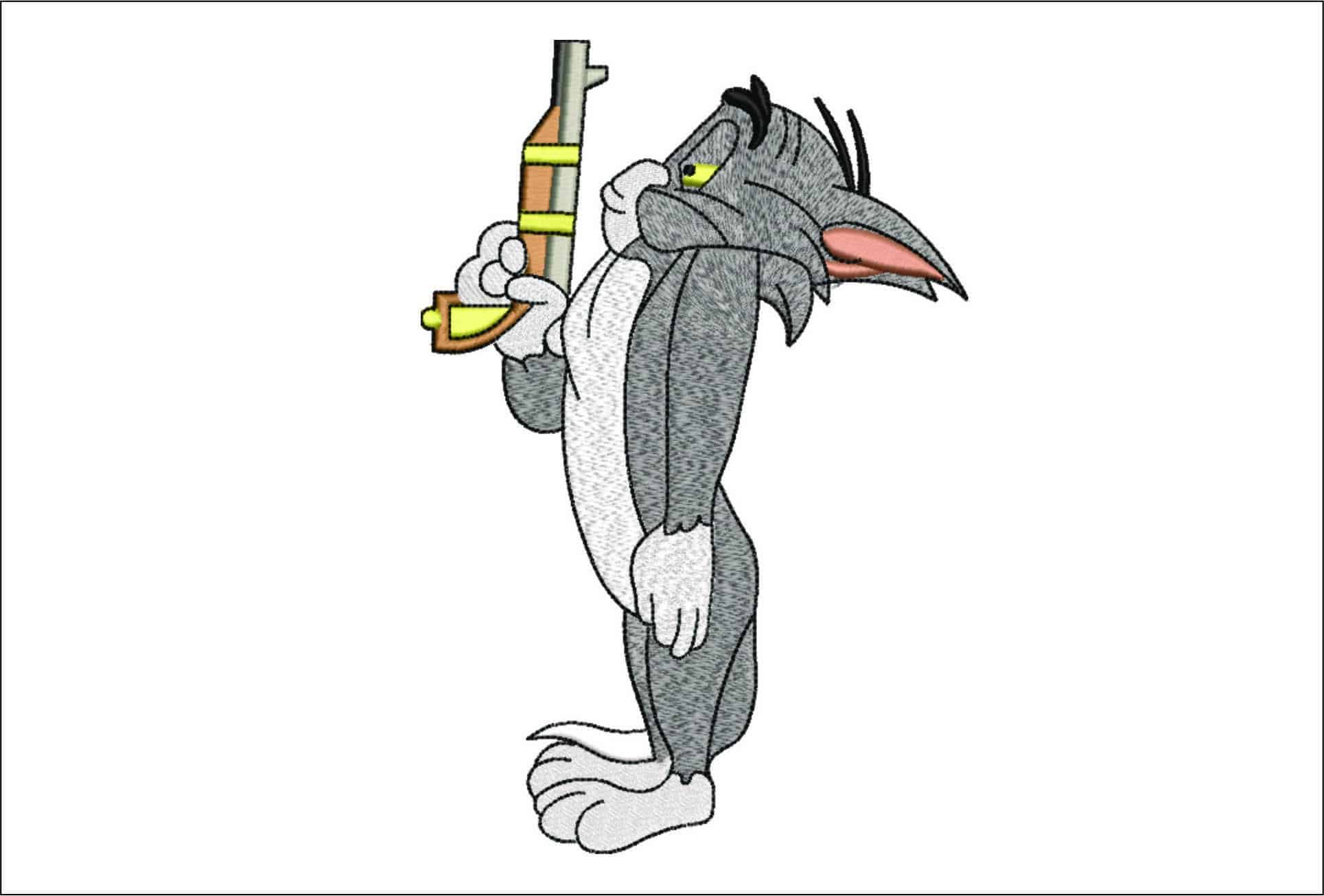 Tom Duel - Cartoon - Nike embroidery design - instant download
