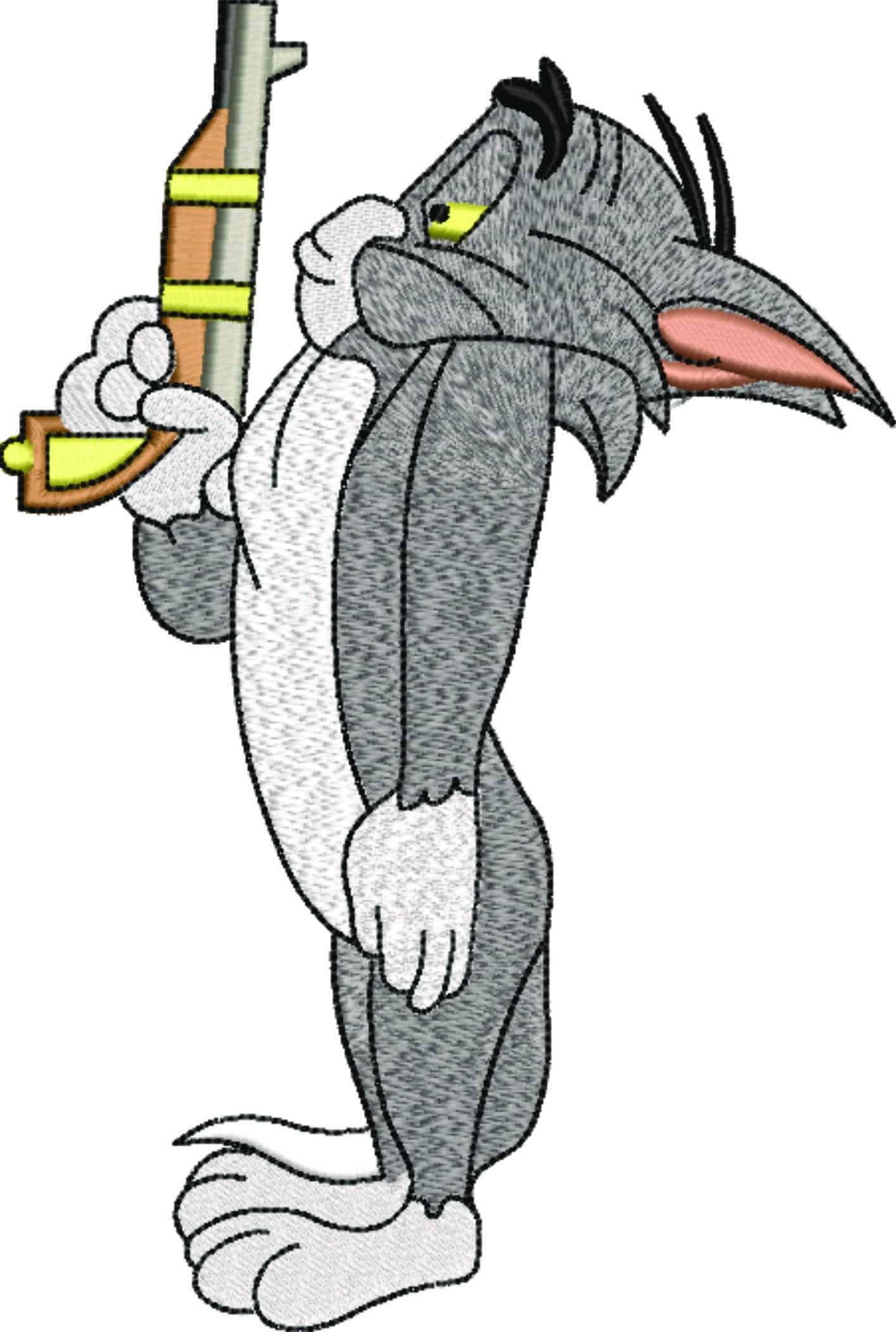Tom Duel - Cartoon - Nike embroidery design - instant download — view 4