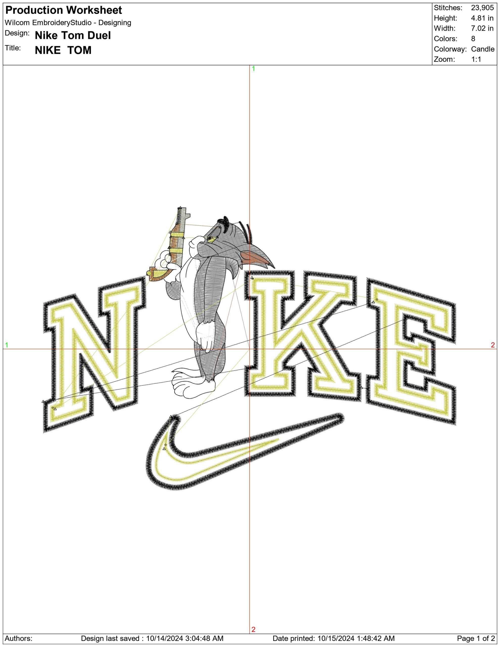 Nike Swoosh Jerry Blowing Raspberry - Cartoon - Nike embroidery design - instant download — view 2