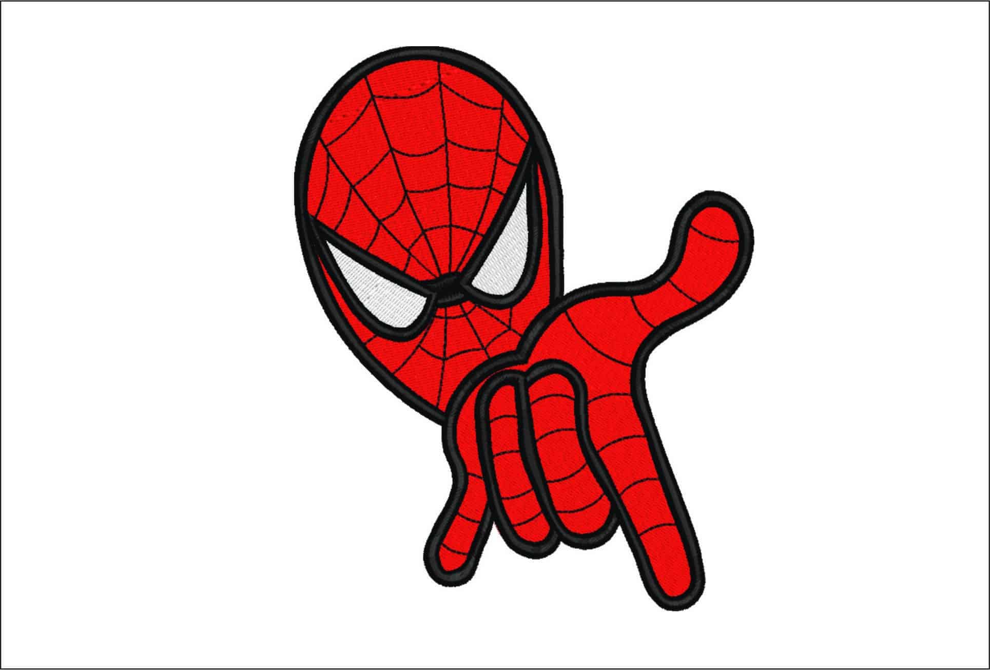 Spiderman Shooting Pose - Marvel Comics - Nike embroidery design file - instant download