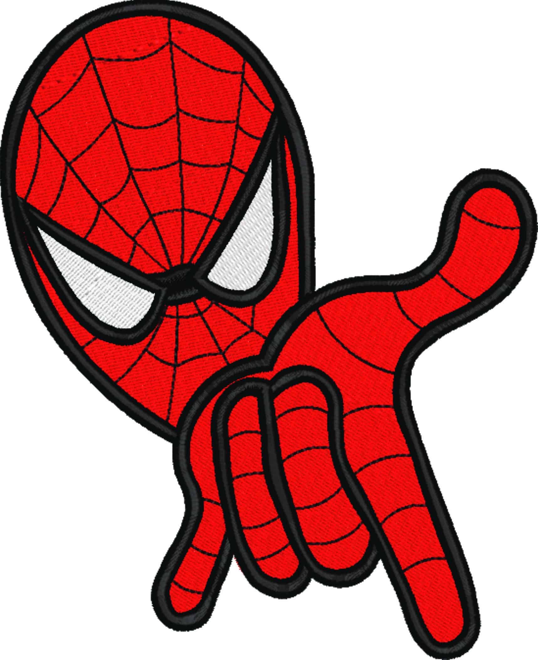 Spiderman Shooting Pose - Marvel Comics - Nike embroidery design file - instant download — view 4