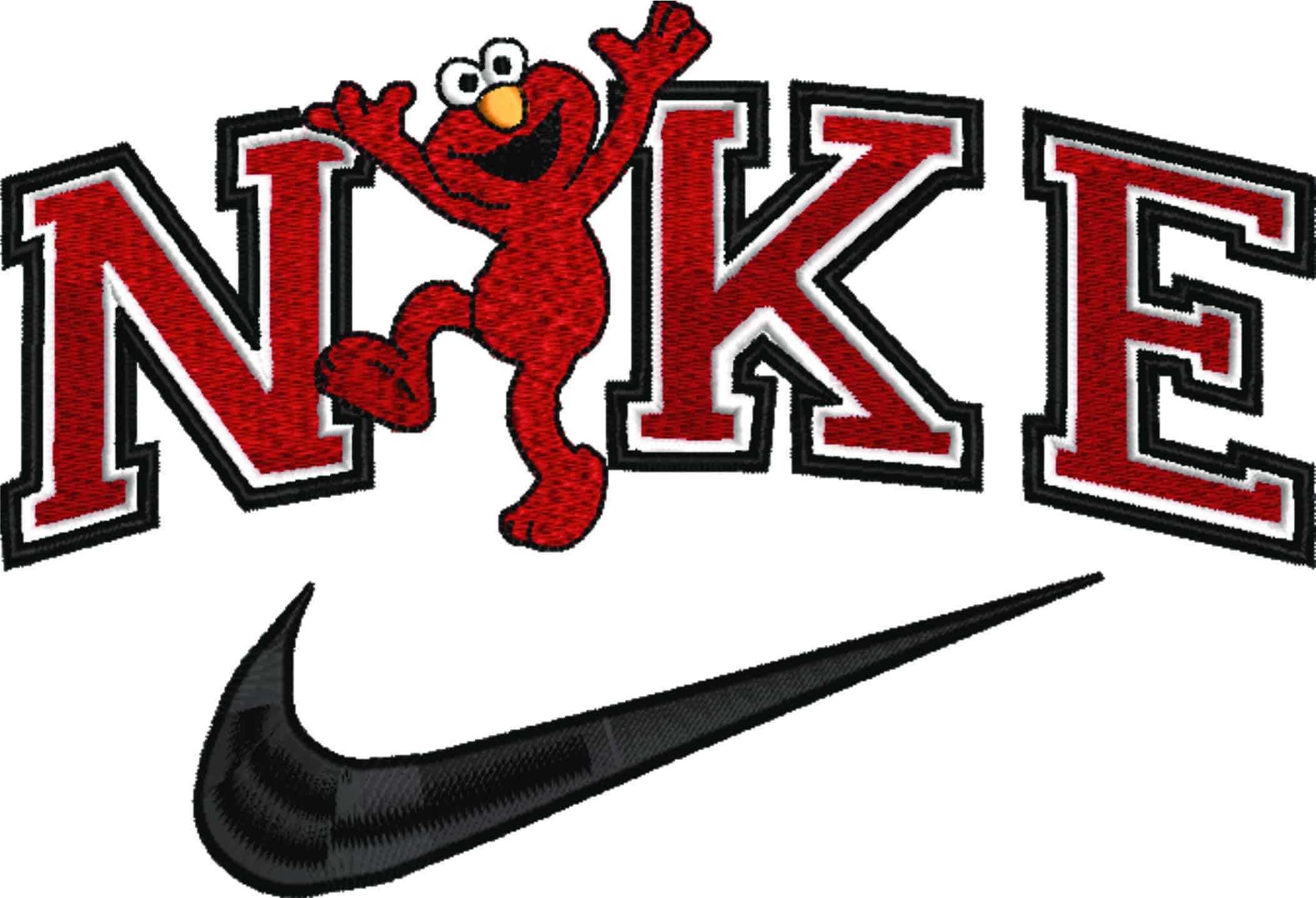 Nike Swoosh Elmo - Sesame Street - Cartoon - Nike embroidery design - instant download — view 4