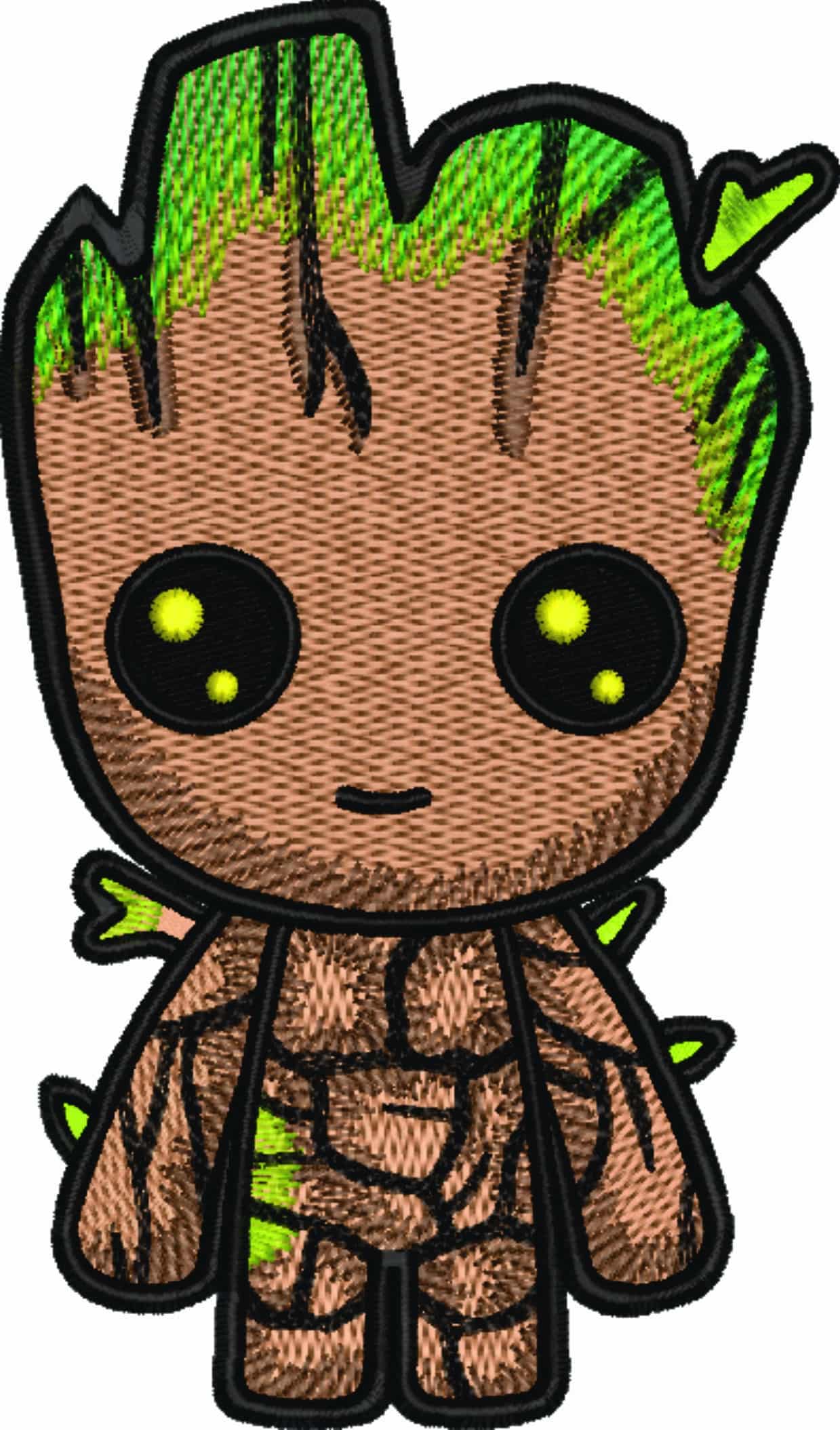 Groot - Guardian of the Galaxy - Marvel Comics - Nike embroidery design file - instant download — view 3