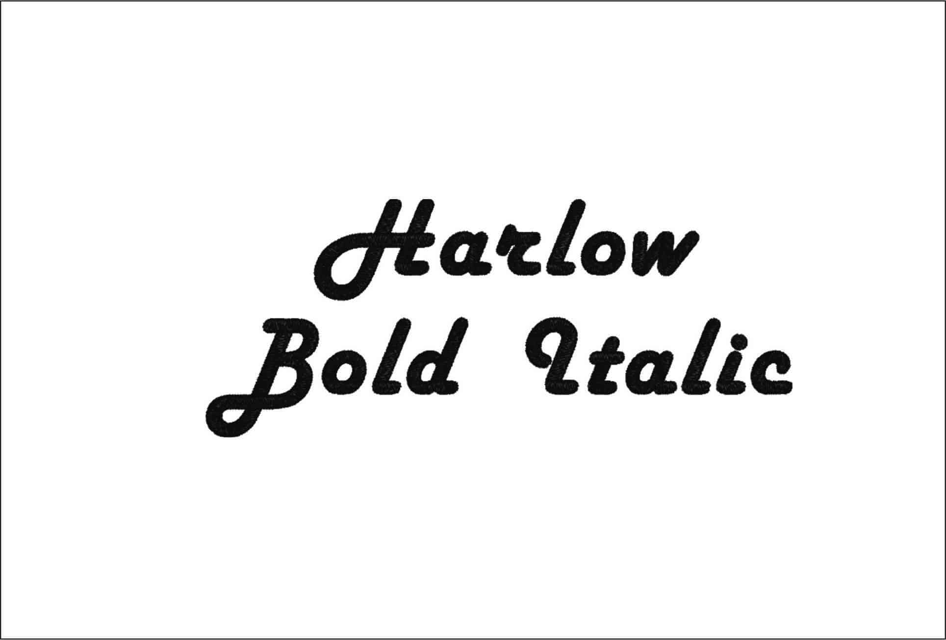 Harlow Solid Italic Embroidery Font Set - 1" 1.5" 2" 2.5" 3" and 4" - Machine Embroidery Alphabet Font - instant download