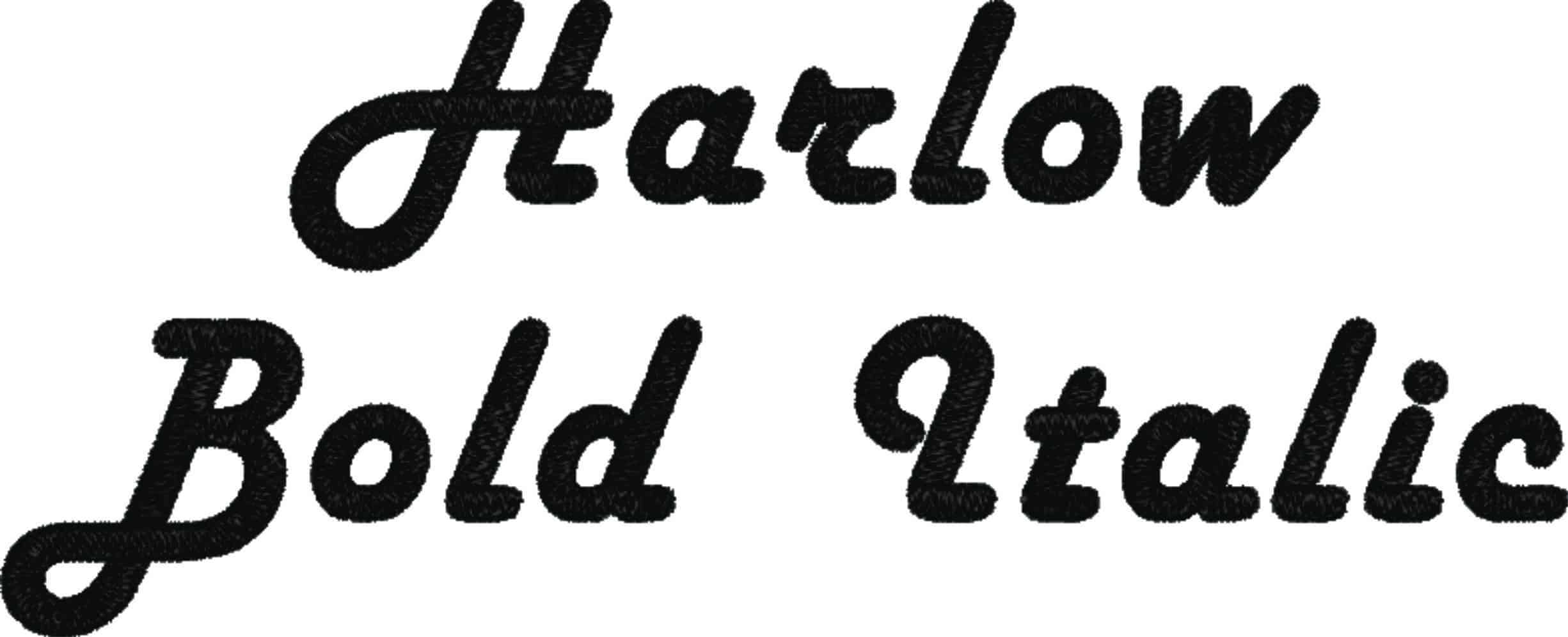 Harlow Solid Italic Embroidery Font Set - 1" 1.5" 2" 2.5" 3" and 4" - Machine Embroidery Alphabet Font - instant download — view 3