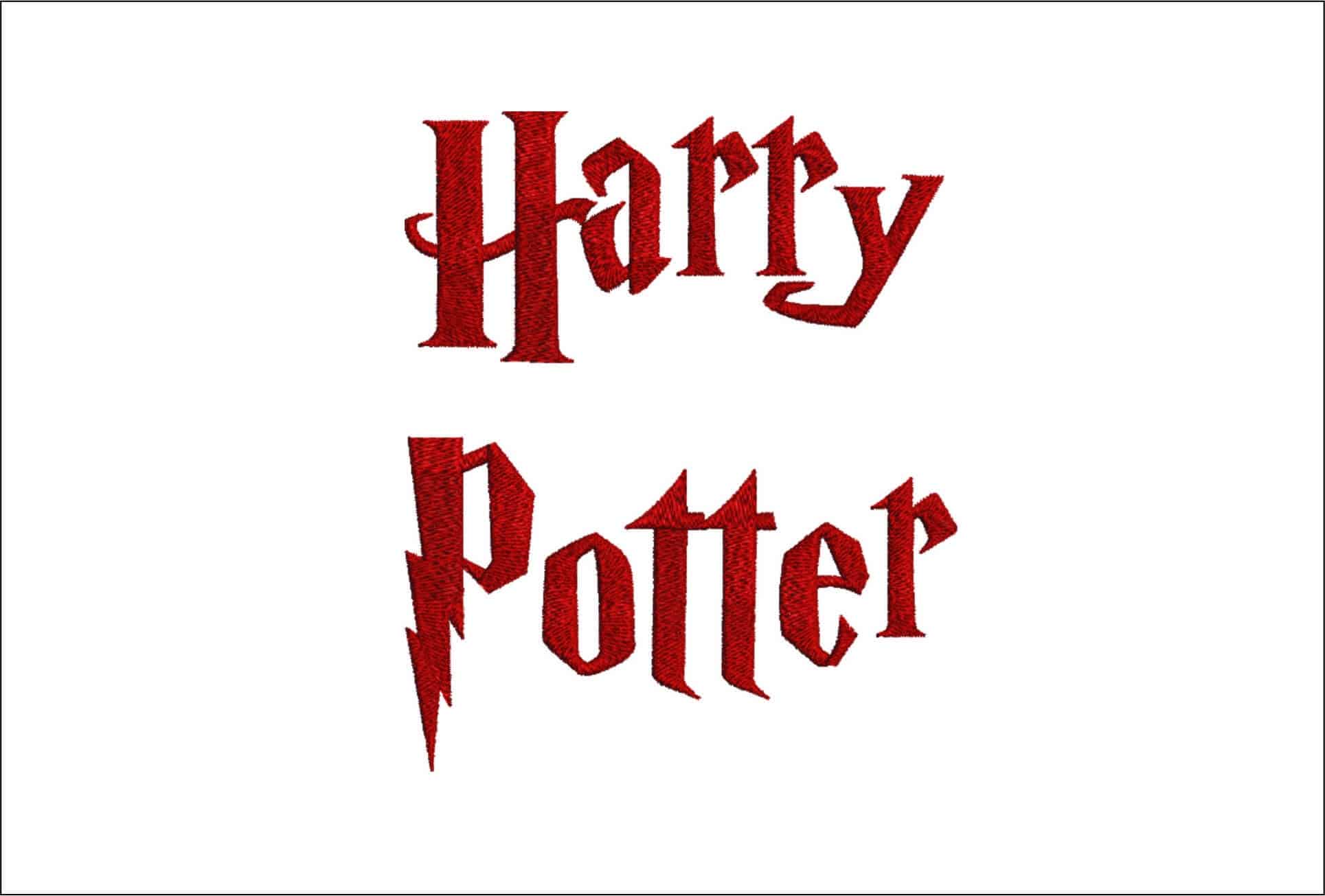 Harry Potter Wizard  Embroidery Font Set - 1" 1.5" 2" 2.5" 3" and 4" - Machine Embroidery Alphabet Font - instant download