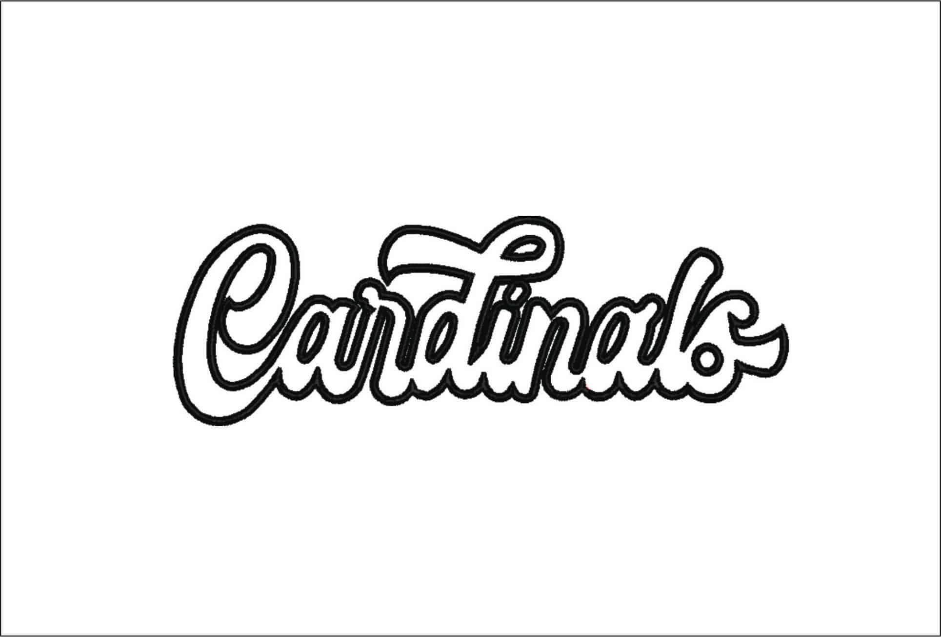 Cardinals Embroidery design file - instant download