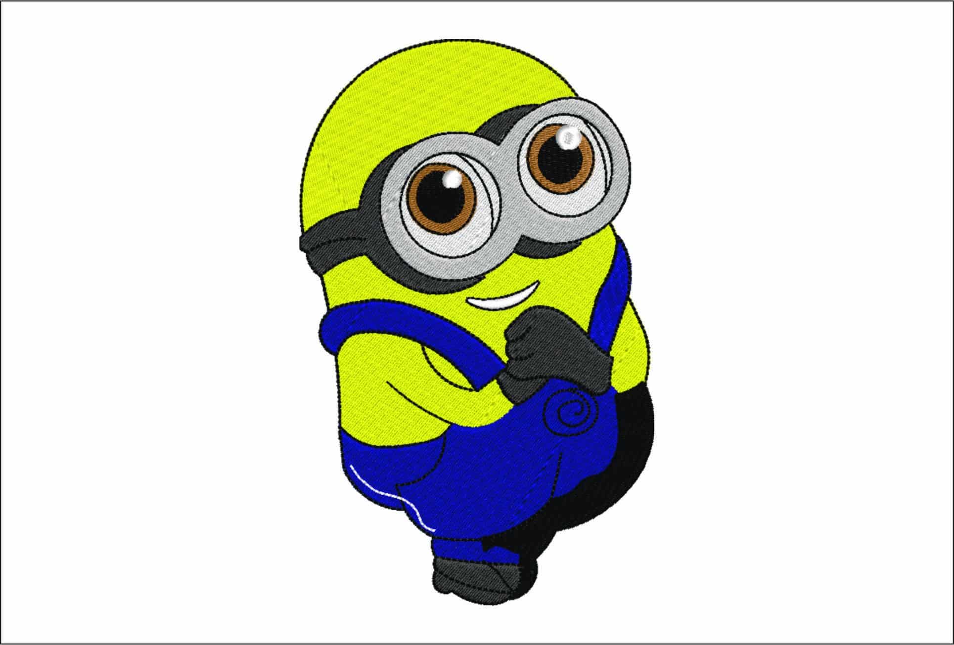 Minion Hug - embroidery design file - instant download