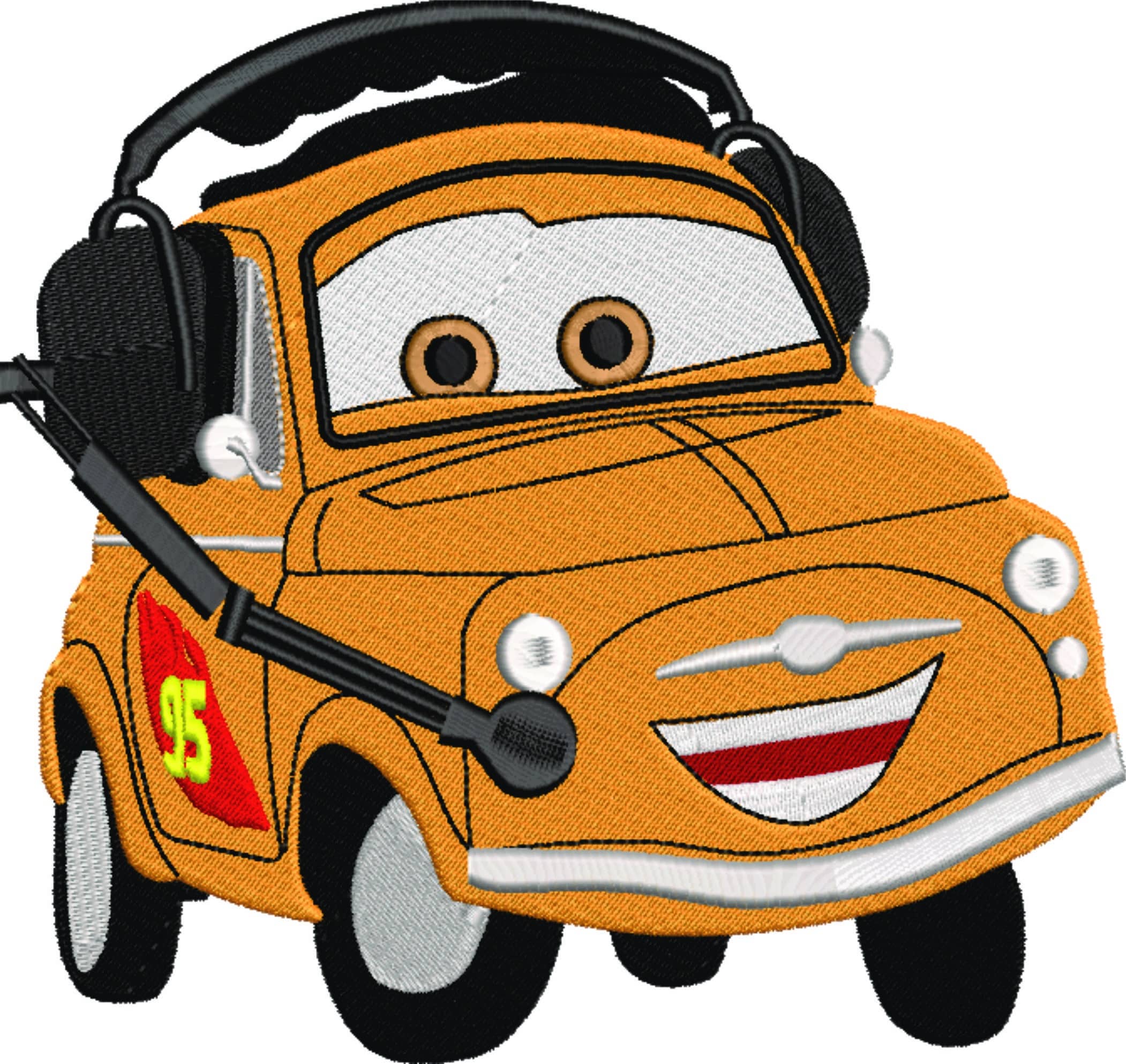 Cars - Luigi - Nike embroidery design file - instant download — view 4