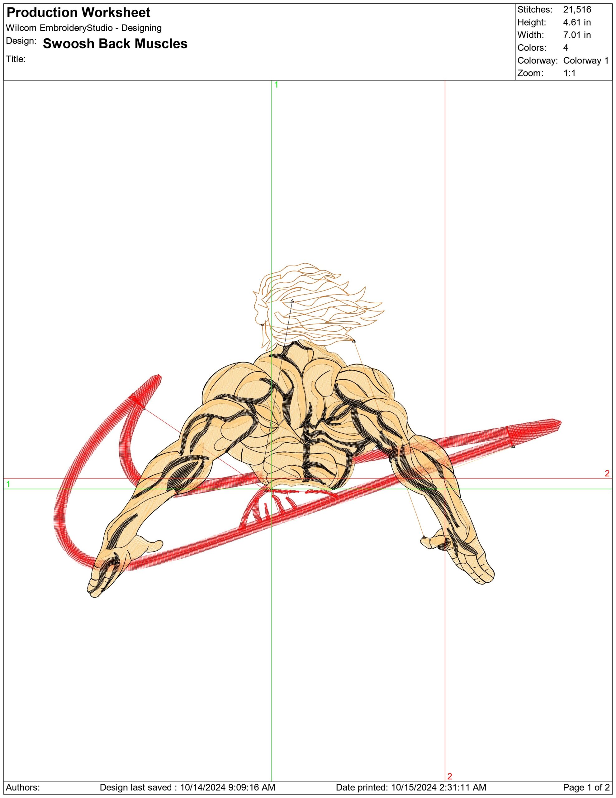 Nike Swoosh Body Builder Back - Nike embroidery design - instant download — view 2