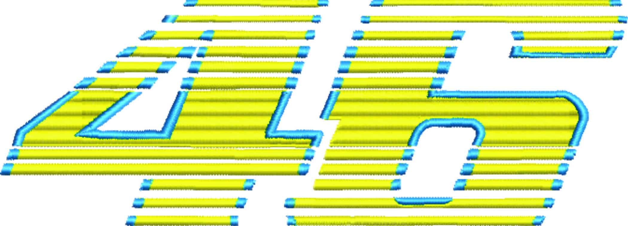 Valentino Rossi The Doctor VR46 Embroidery design - Motor Bike Company machine pattern embroidery file instant download — view 4
