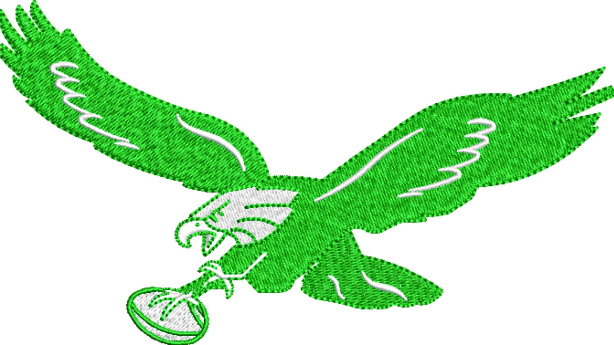 Philadelphia Eagles Swoosh- NFL embroidery design file - instant download — view 5