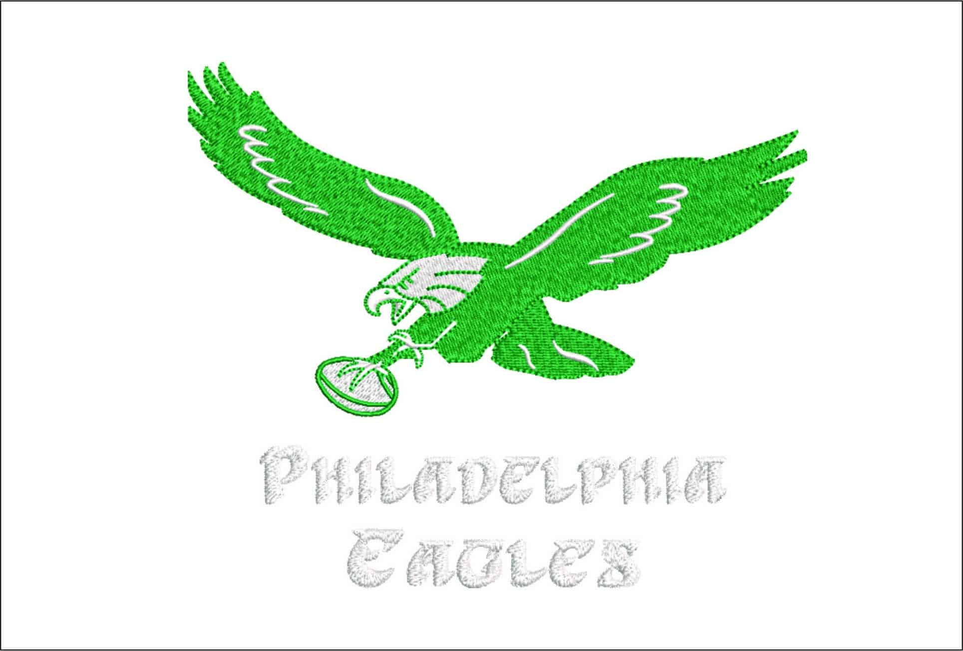 Philadelphia Eagles Name - NFL embroidery design file - instant download
