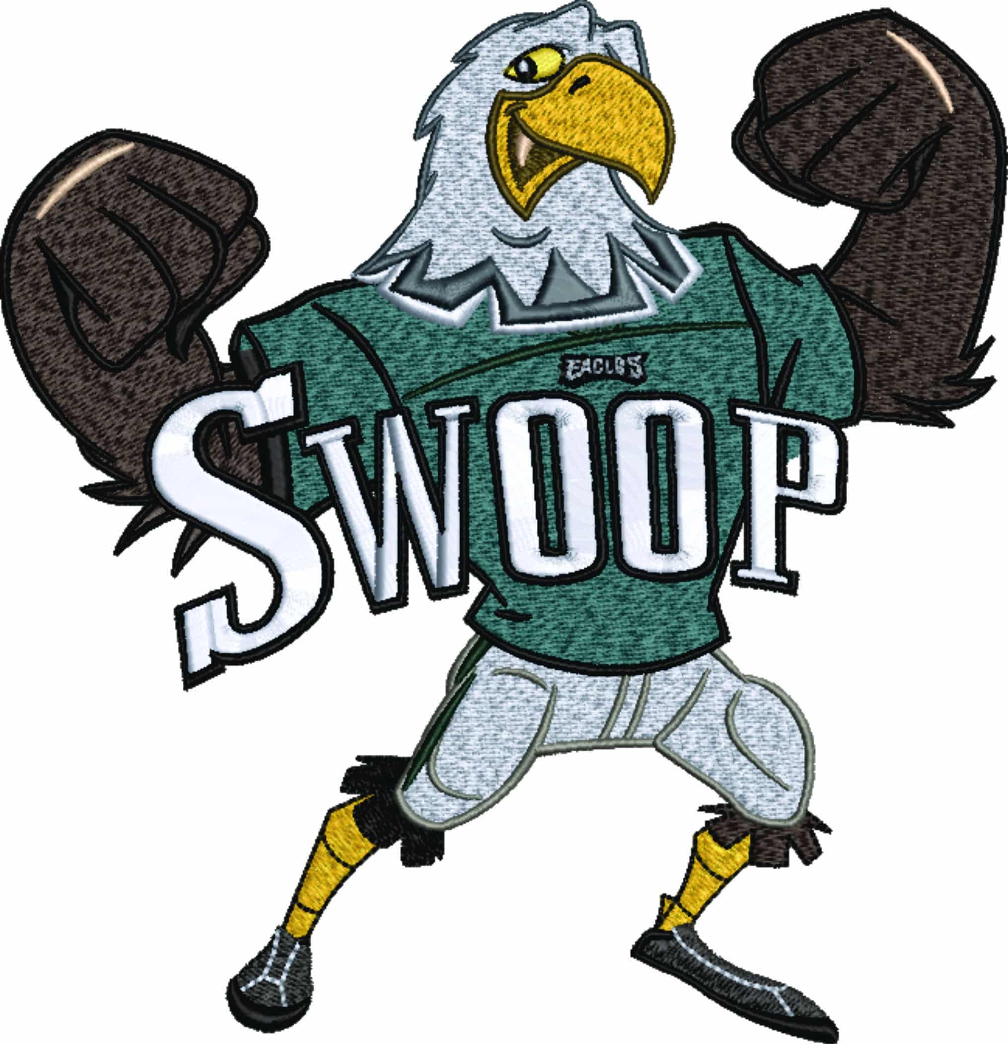 Philadelphia Eagles Swoop- NFL embroidery design file - instant download — view 5