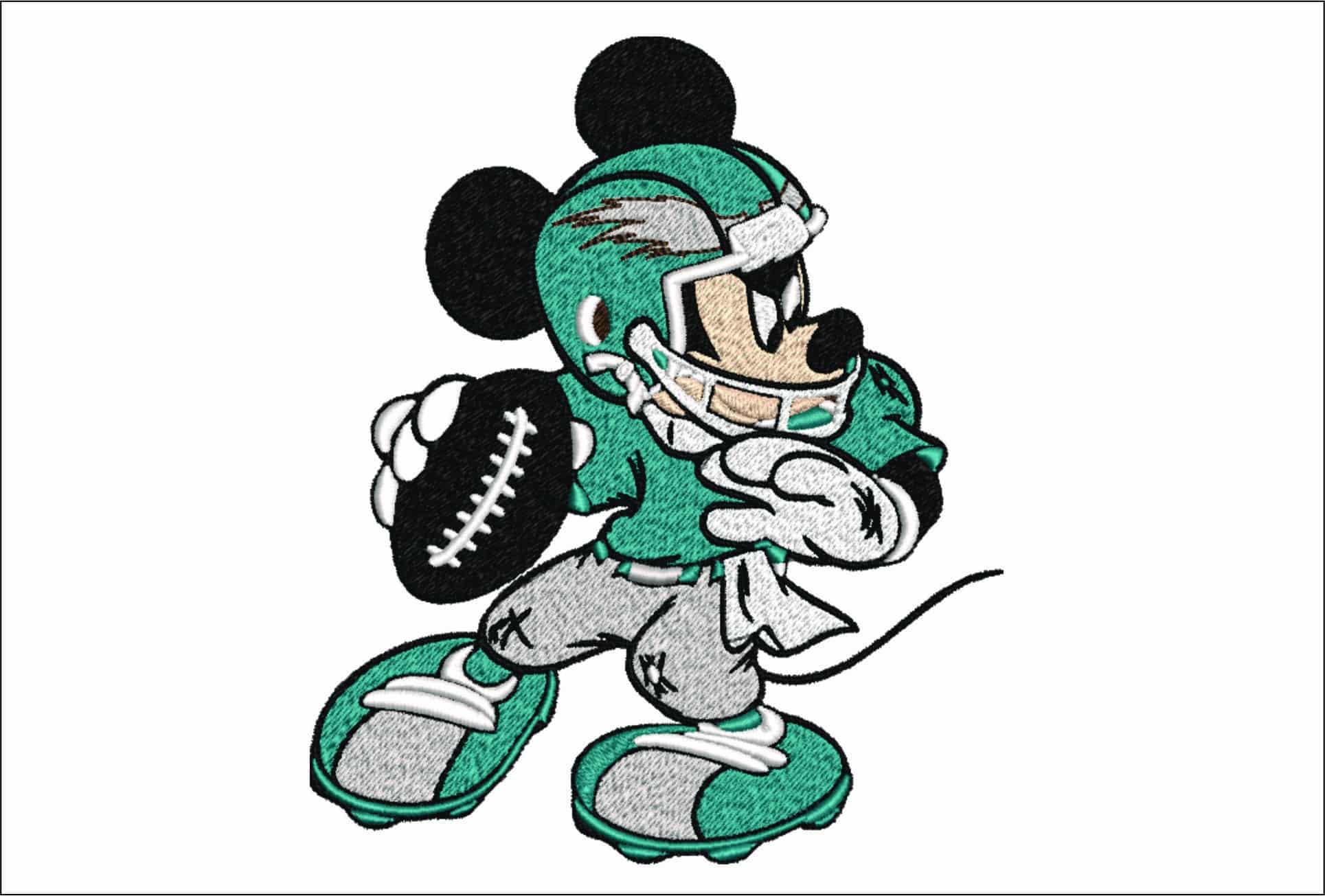 Philadelphia Eagles Mickey Mouse - NFL embroidery design file - instant download