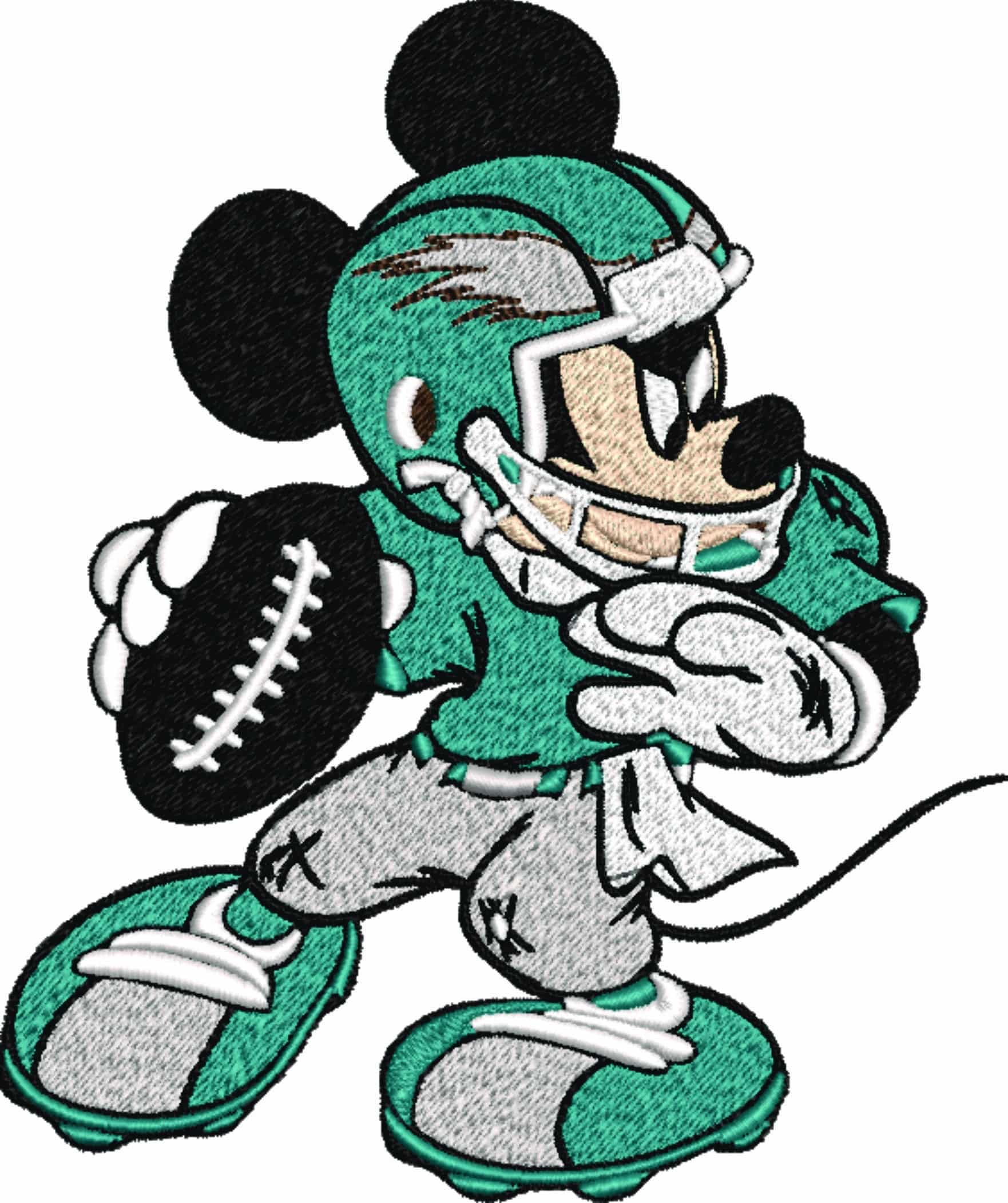Philadelphia Eagles Mickey Mouse - NFL embroidery design file - instant download — view 5