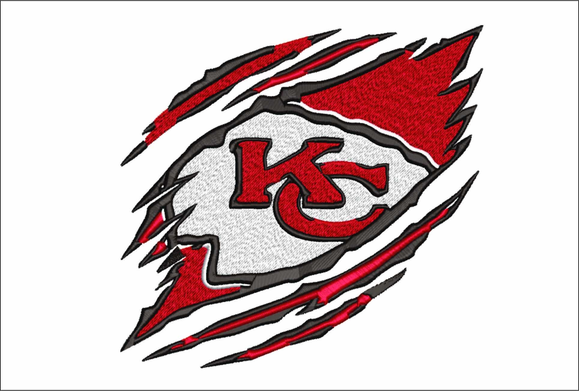 Kansas City Arrow Chiefs NFL Slashed -Arrowhead Stadium embroidery machine pattern embroidery file - instant download
