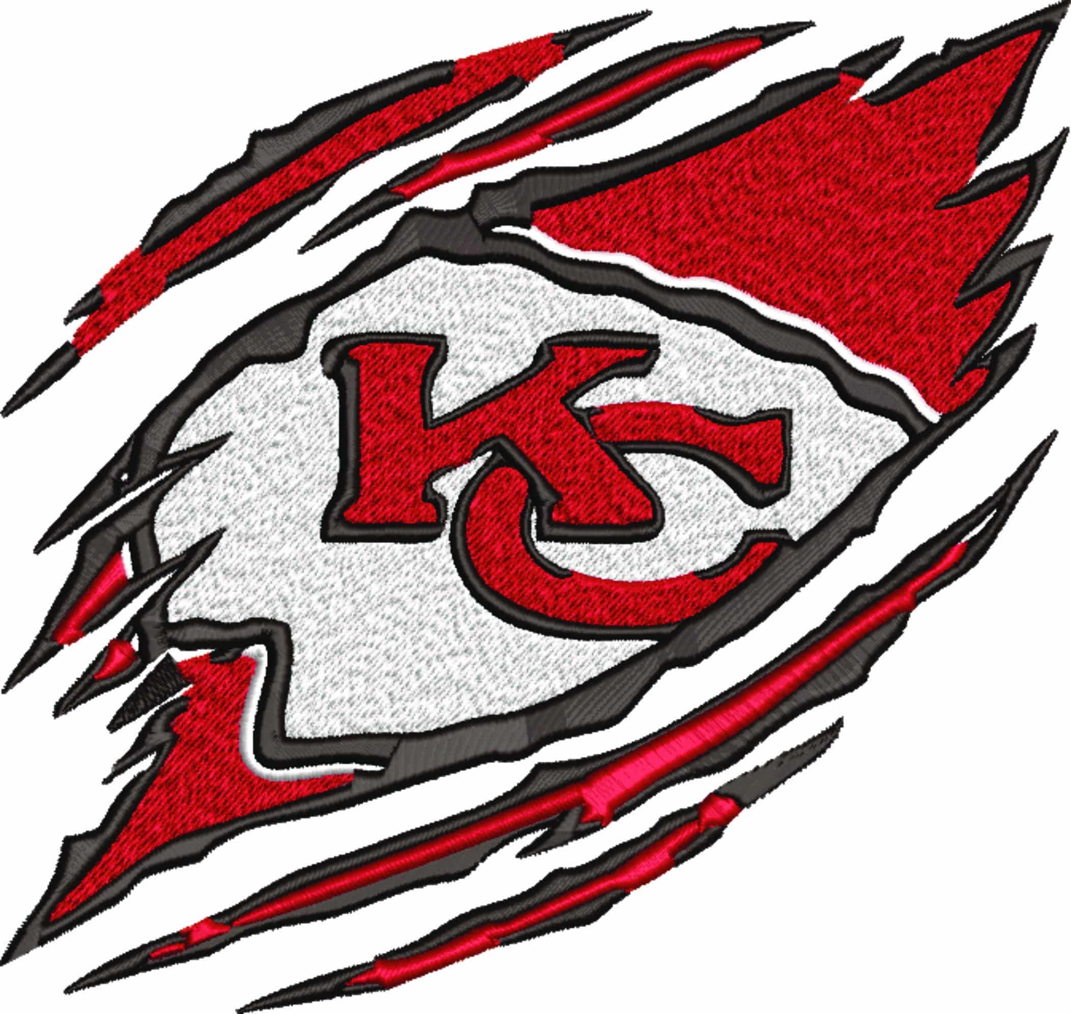 Kansas City Arrow Chiefs NFL Slashed -Arrowhead Stadium embroidery machine pattern embroidery file - instant download — view 5