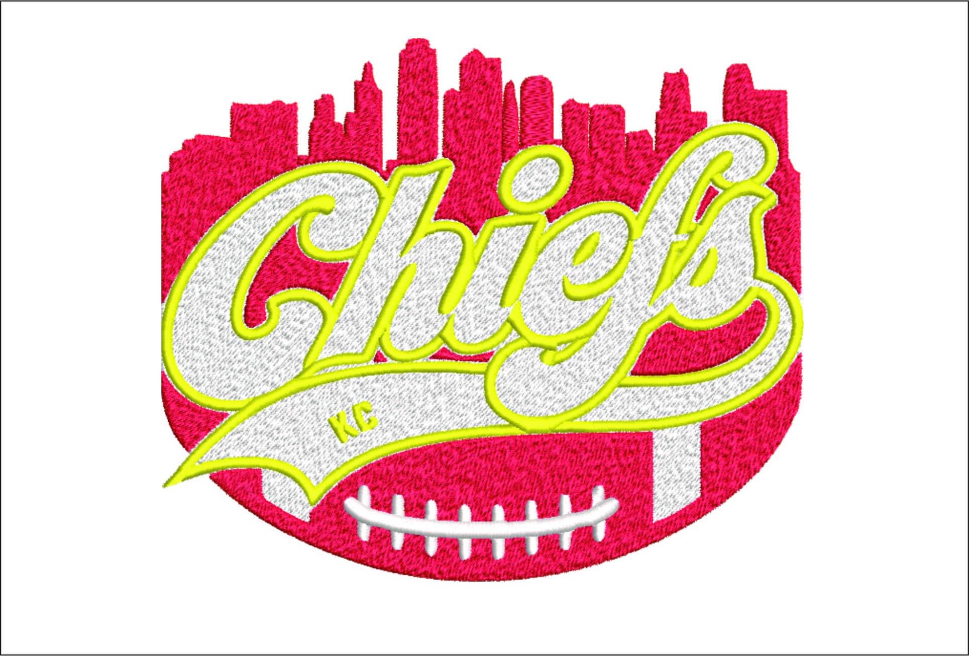 Kansas City Arrow Chiefs NFL City Scape-Arrowhead Stadium embroidery machine pattern embroidery file - instant download