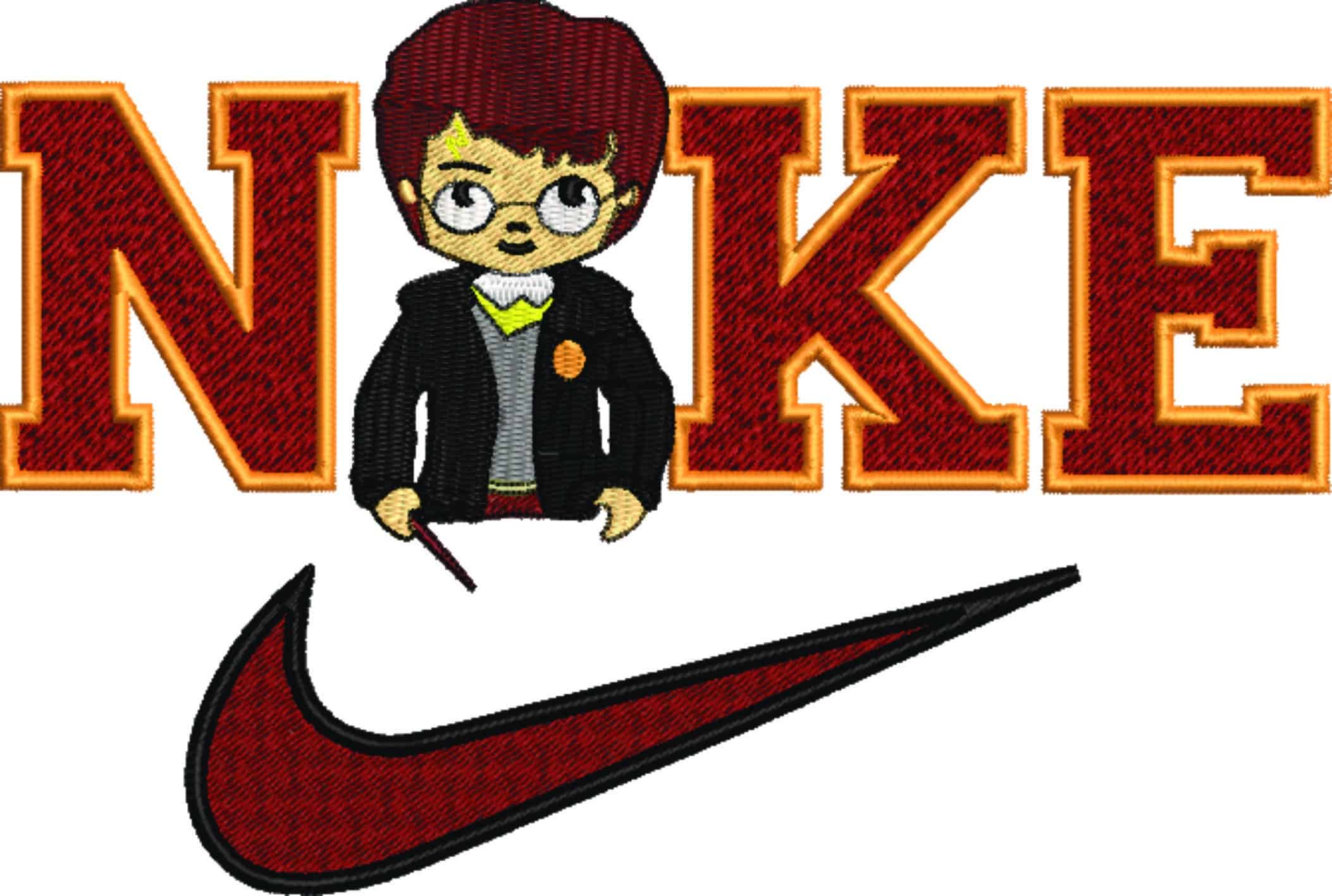 Nike Swoosh Young Harry Potter - Harry Potter embroidery design file - instant download — view 5