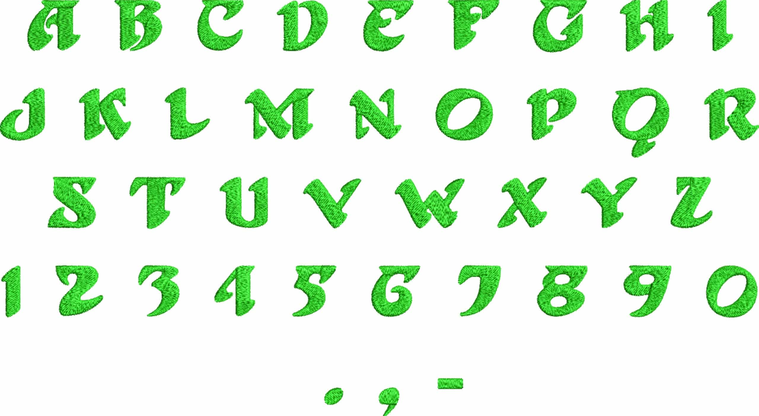 Philadelphia Eagles Embroidery Font Set - 1" 1.5" 2" 2.5" 3" and 4" - Machine Embroidery Alphabet Font - instant download — view 6