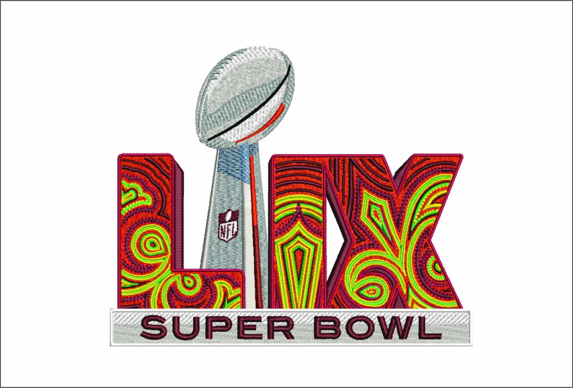 Super Bowl LIX National Football League NFL embroidery design - Superbowl men's football embroidery machine pattern embroidery file - instant download
