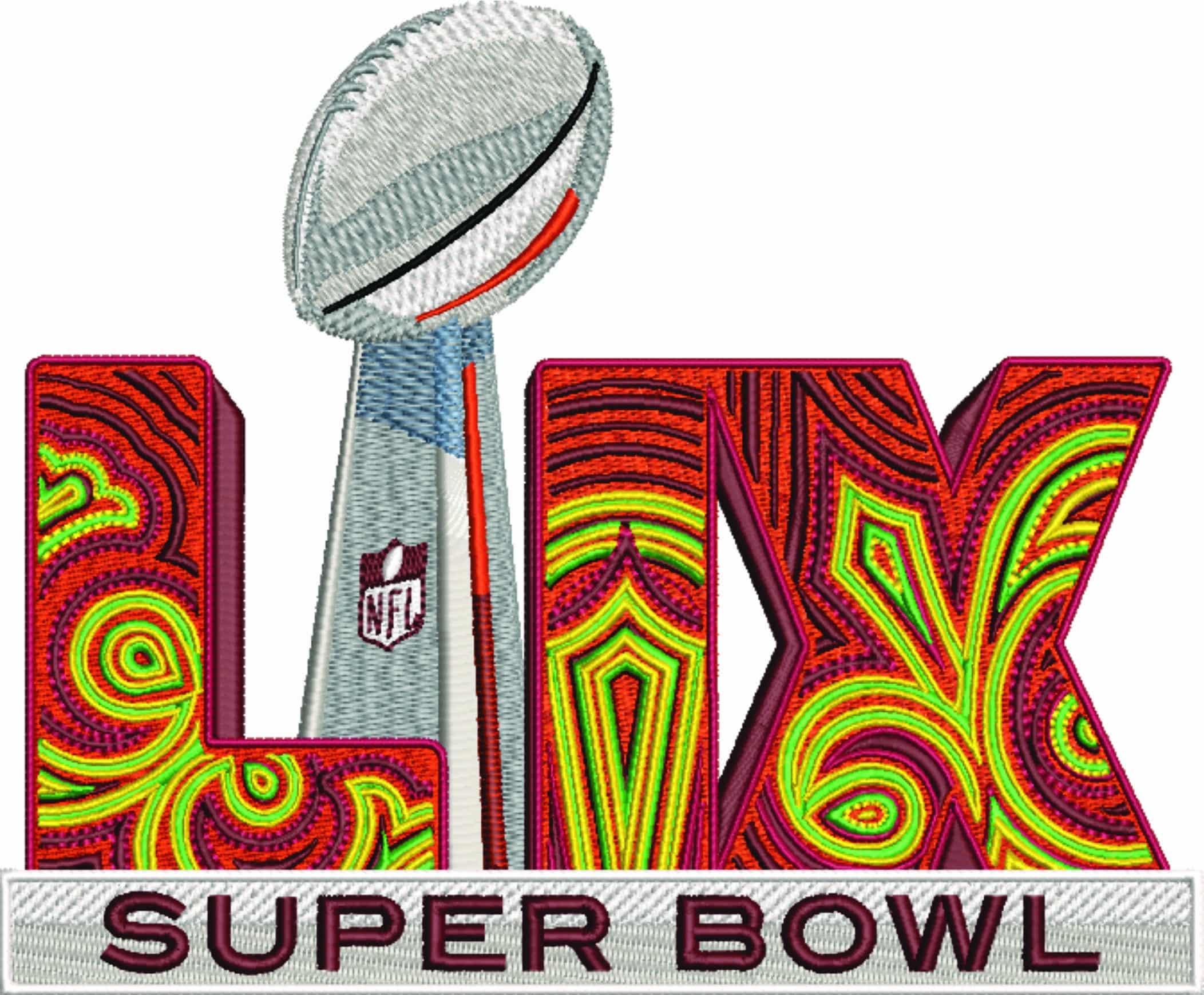 Super Bowl LIX National Football League NFL embroidery design - Superbowl men's football embroidery machine pattern embroidery file - instant download — view 5