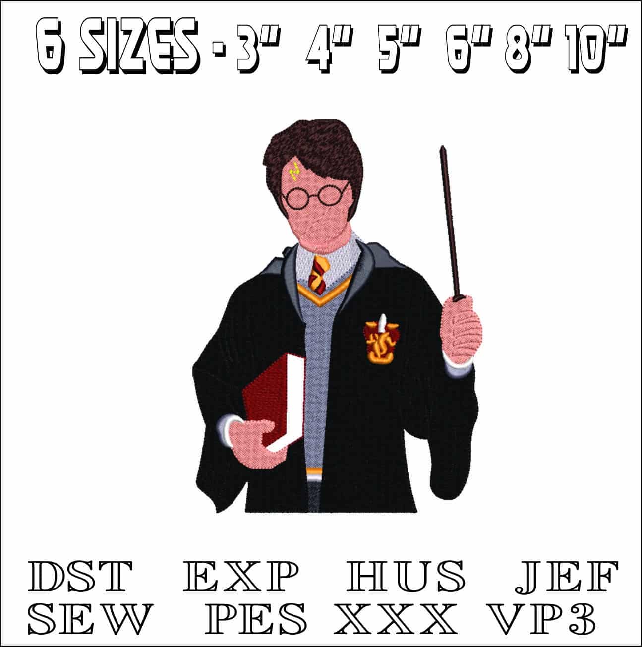 Harry Potter - Harry Potter embroidery design file - instant download — view 2