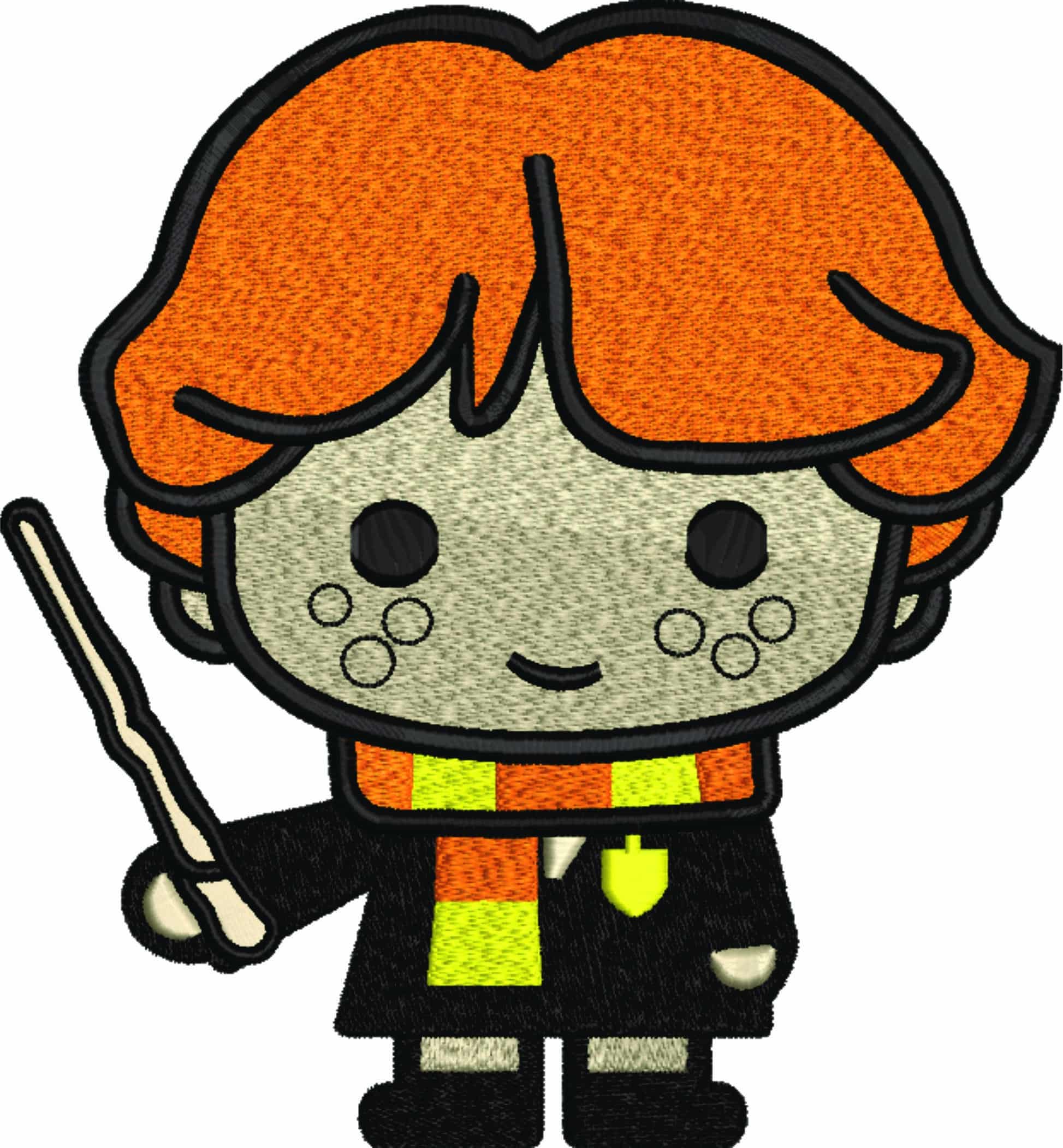 Young Ron Weasley - Harry Potter embroidery design file - instant download — view 5