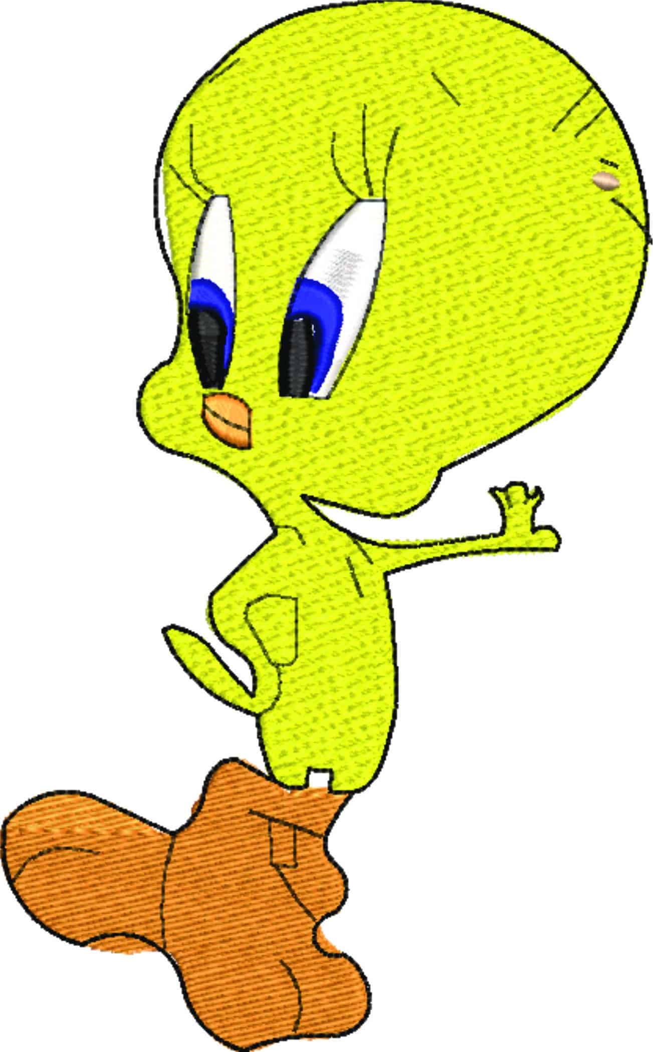 Tweety Pie- Nike Looney Tunes embroidery design file - instant download — view 4