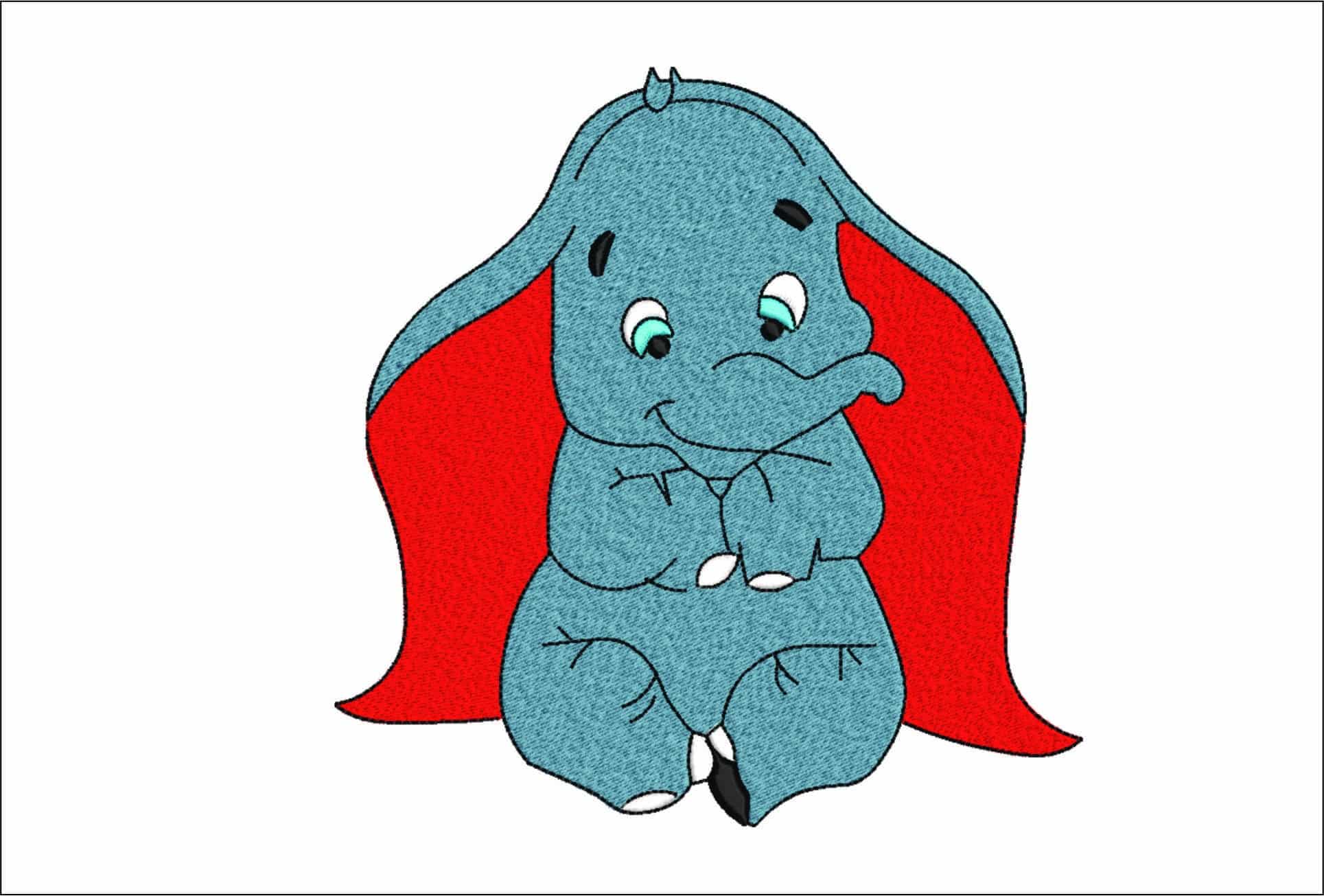 Disney Dumbo - Nike Cartoon embroidery design file - instant download