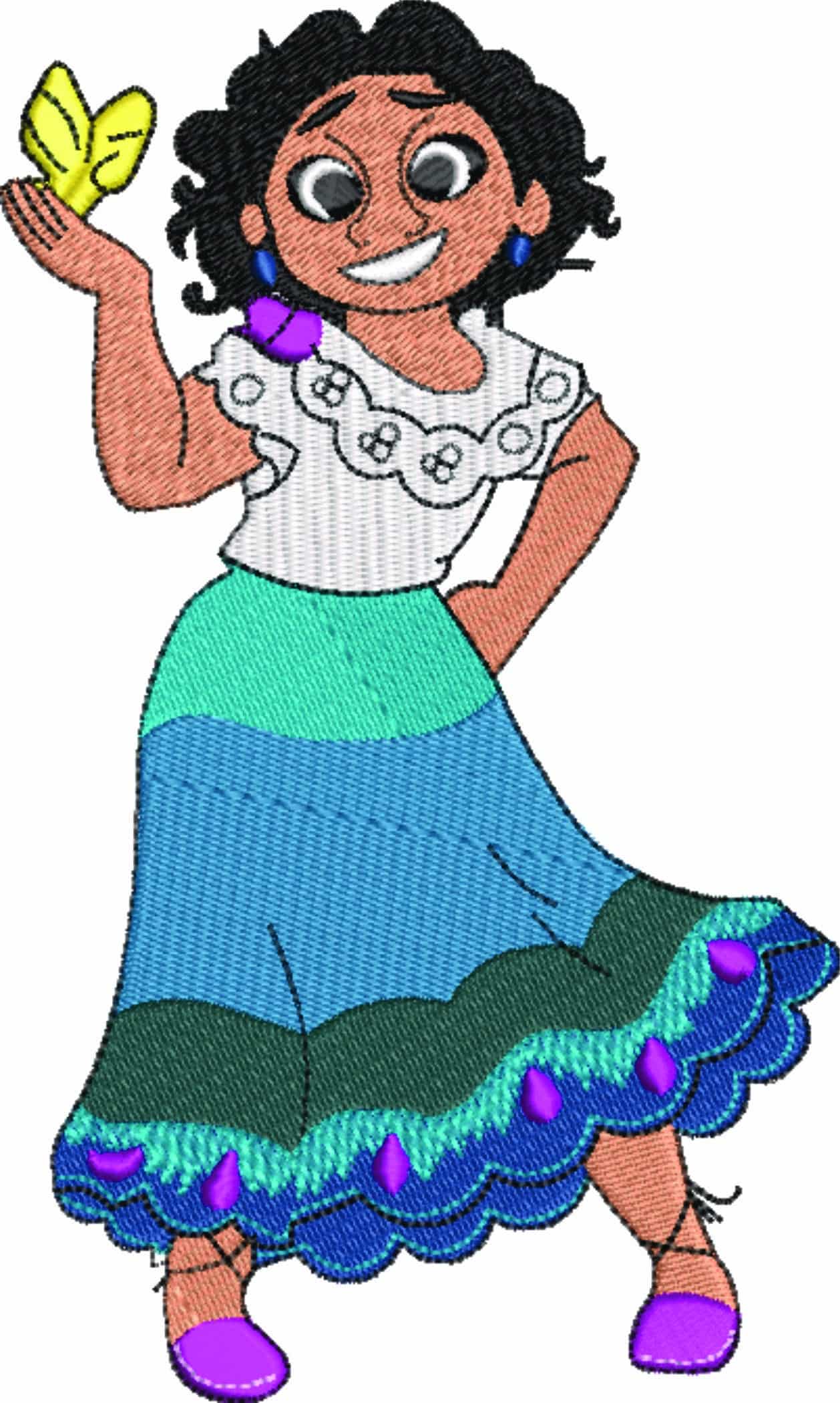 Mirabel - Encanto - Nike Cartoon embroidery design file - instant download — view 5