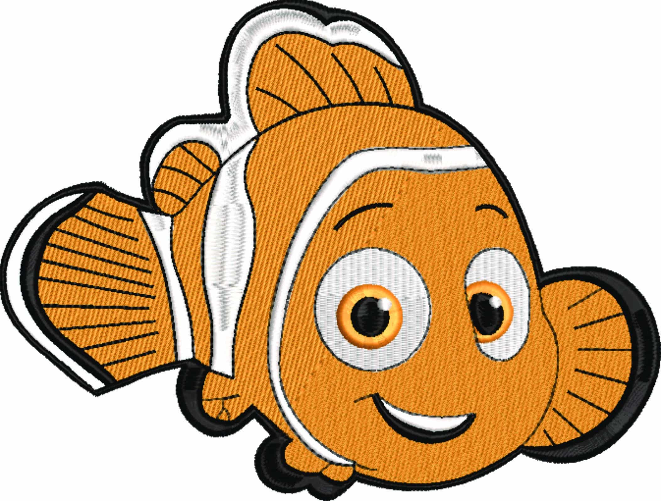 Nemo - Finding Nemo - Nike Disney Cartoon embroidery design file - instant download — view 5