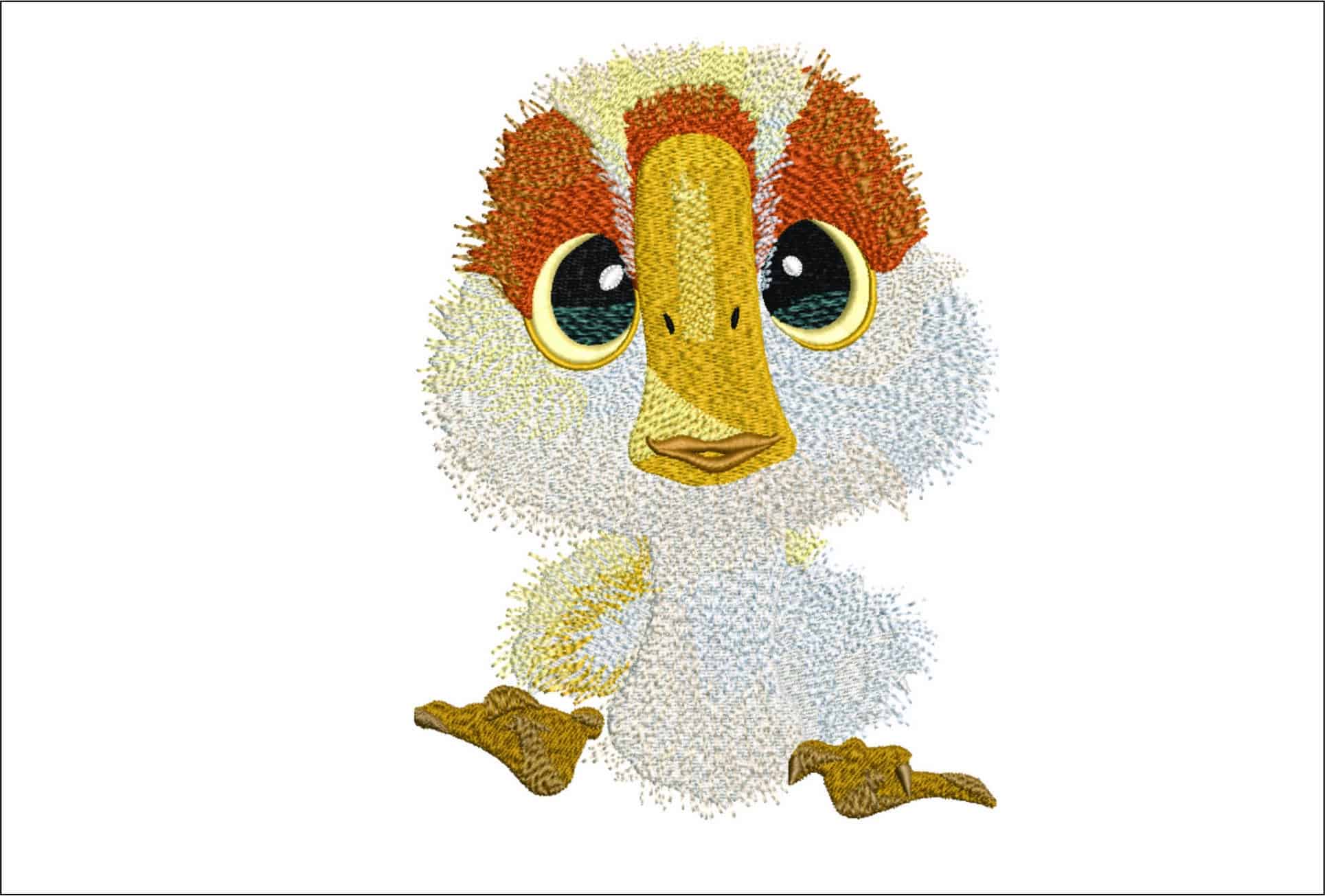 Brightbill baby goose from The Wild Robot - Cartoon embroidery designs - embroidery file - instant download