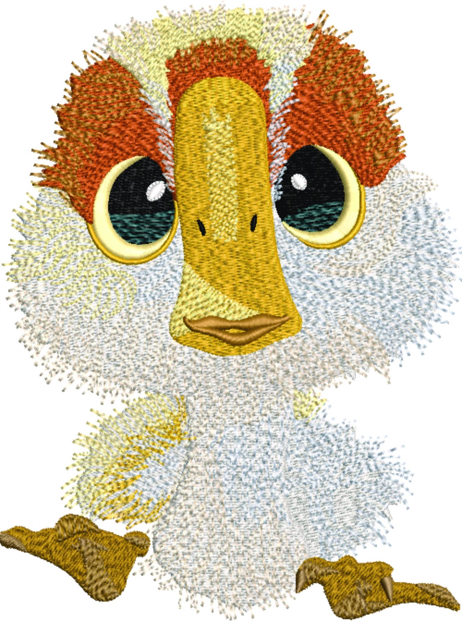 Brightbill baby goose from The Wild Robot - Cartoon embroidery designs - embroidery file - instant download — view 5