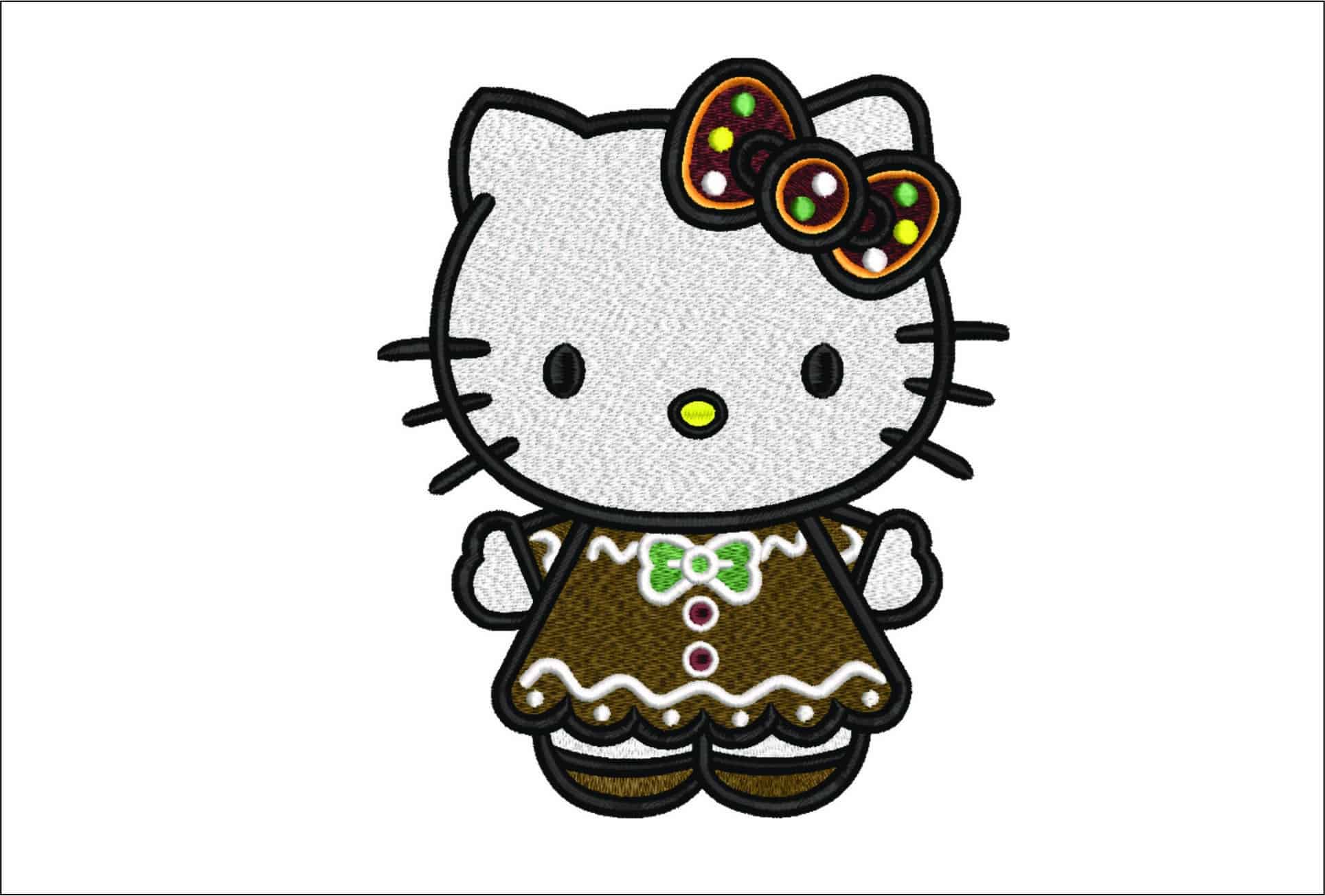 Hello Kitty Smock - embroidery design - embroidery file - instant download