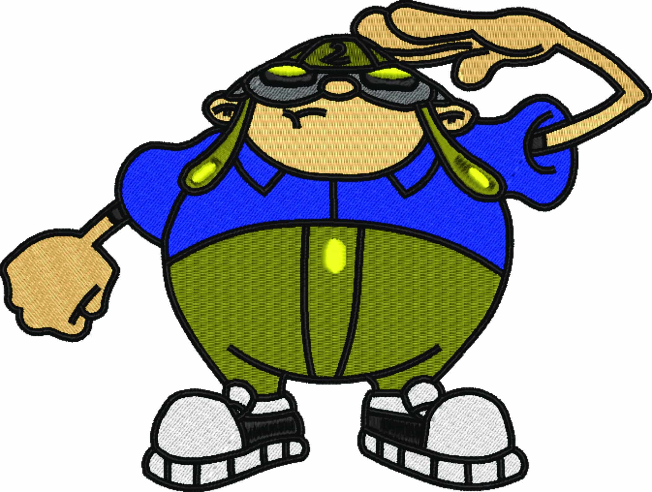 Numbuh 2 - Kid Next Door - Nike Cartoon embroidery design file - instant download — view 5