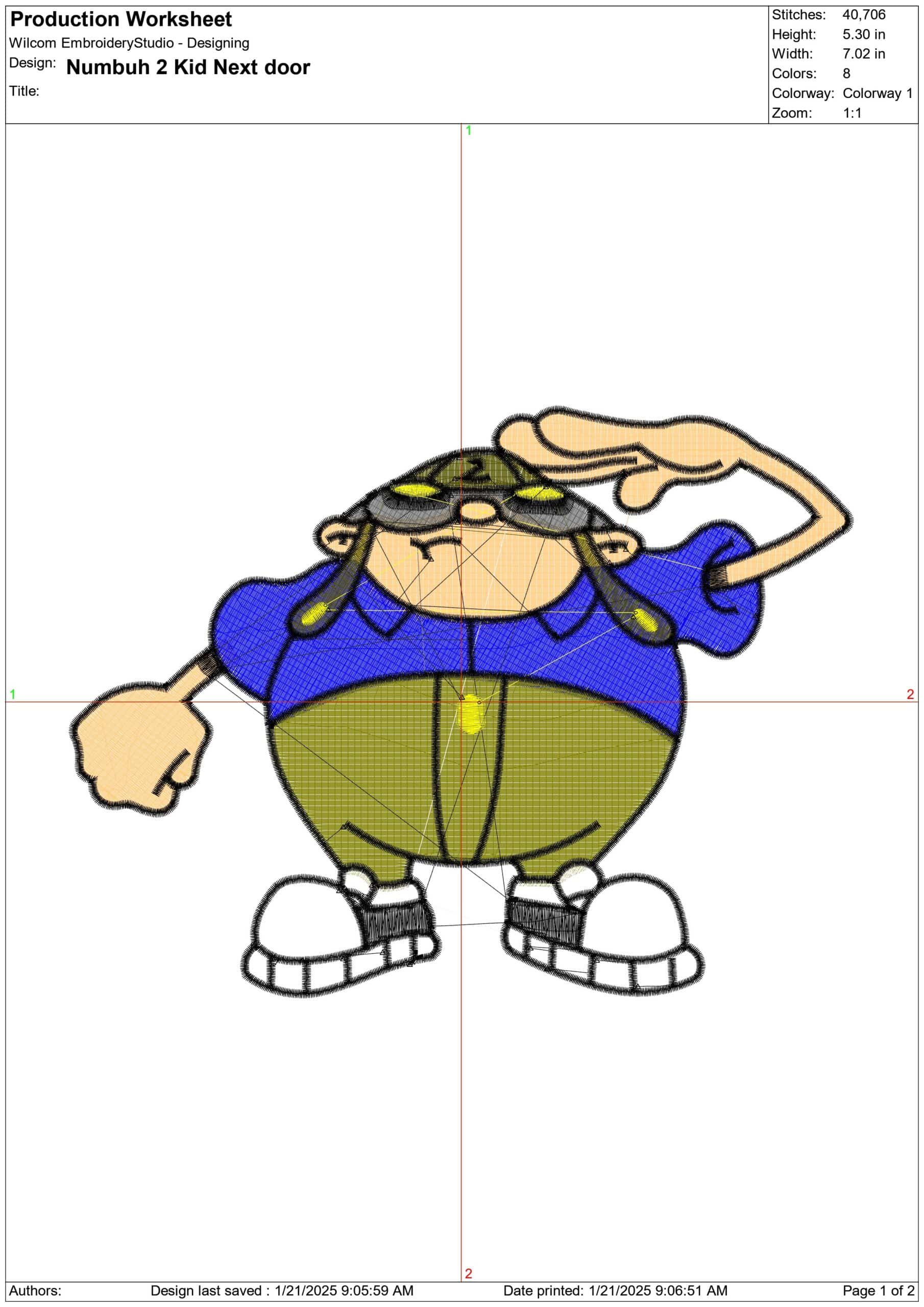 Numbuh 2 - Kid Next Door - Nike Cartoon embroidery design file - instant download — view 3