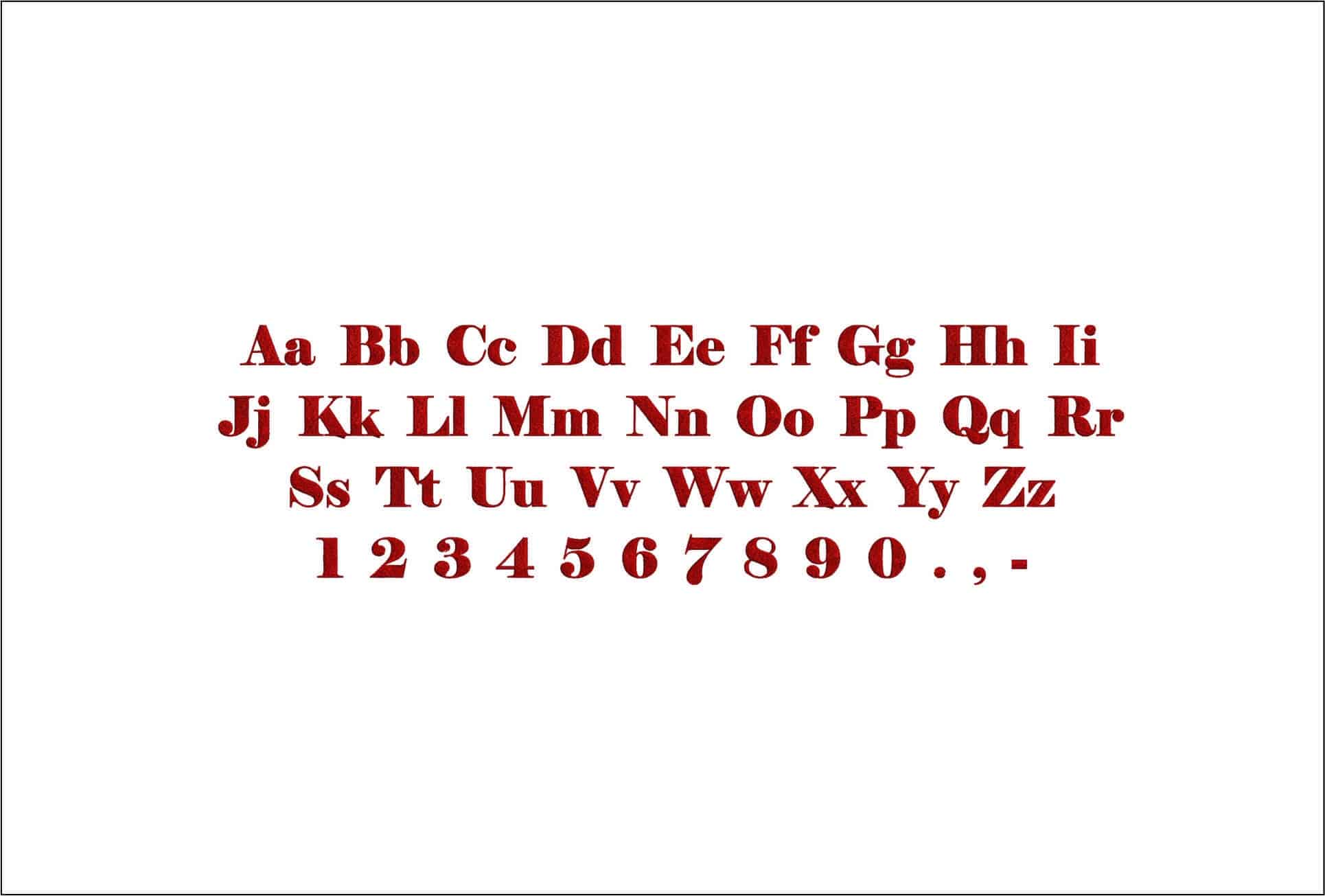 Elephant Font Embroidery Font Set - 1" 1.5" 2" 2.5" 3" and 4" - Machine Embroidery Alphabet Font - instant download — view 4