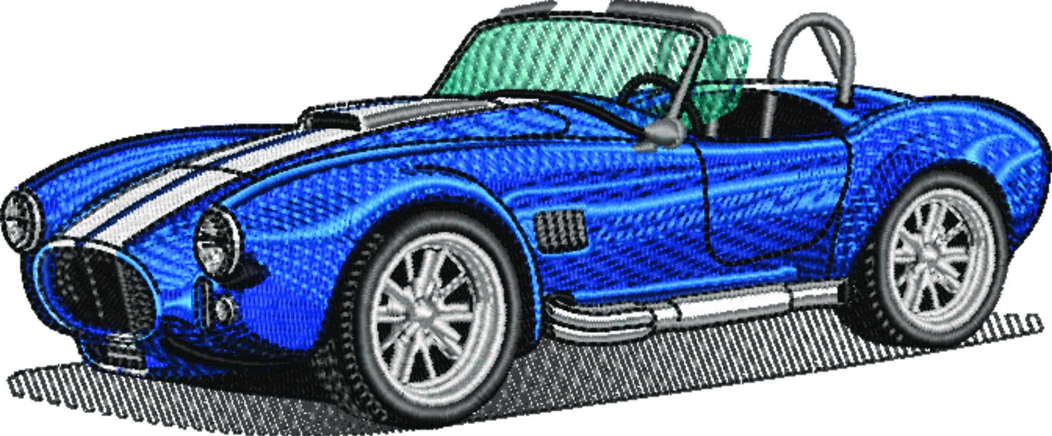 Shelby AC Cobra - Nike Car embroidery design file - instant download — view 5