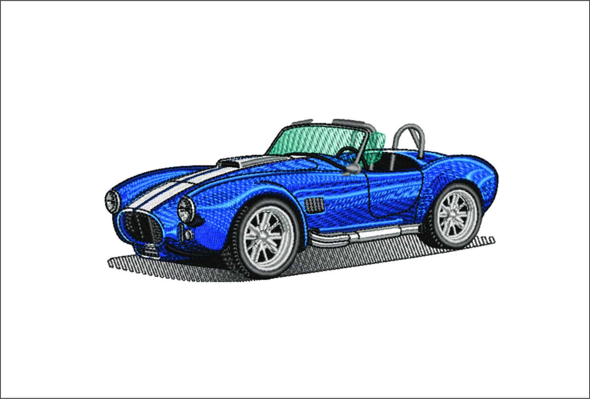 Shelby AC Cobra - Nike Car embroidery design file - instant download