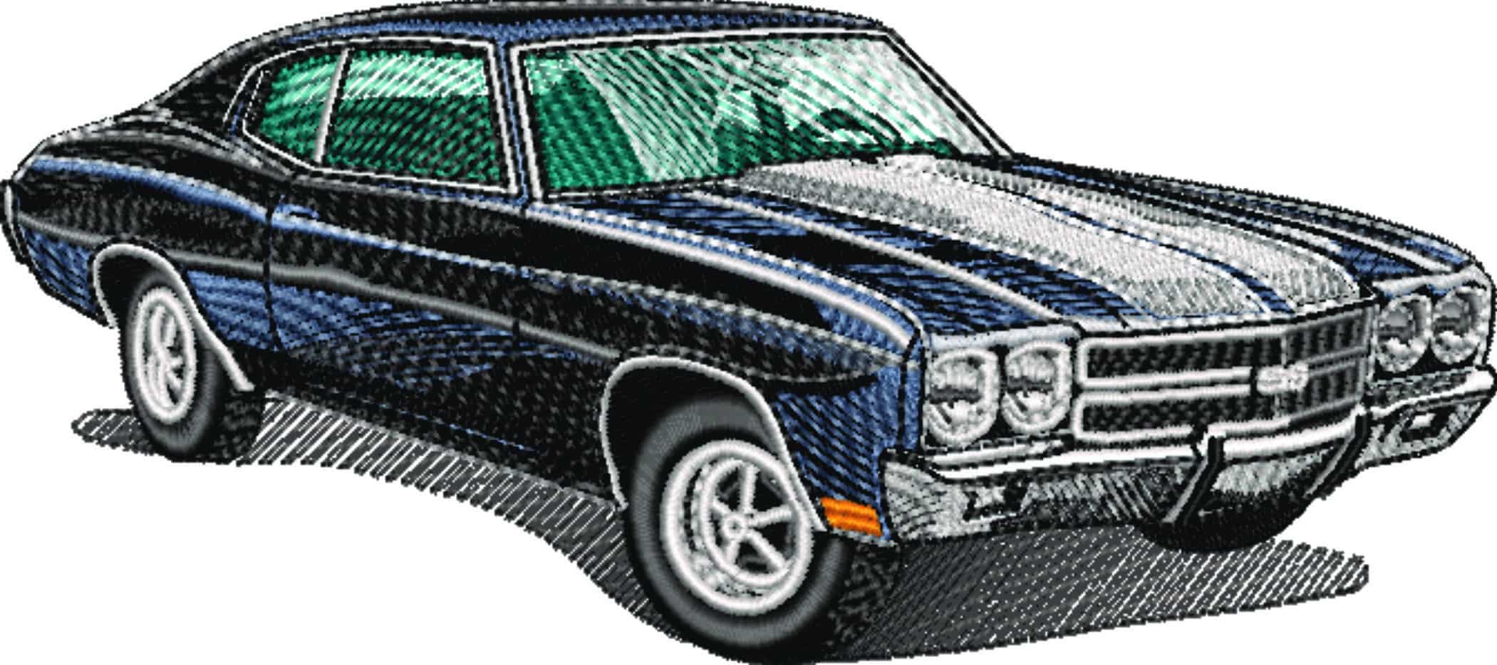 Chevelle SS- Swoosh - Nike Car embroidery design - instant download — view 5