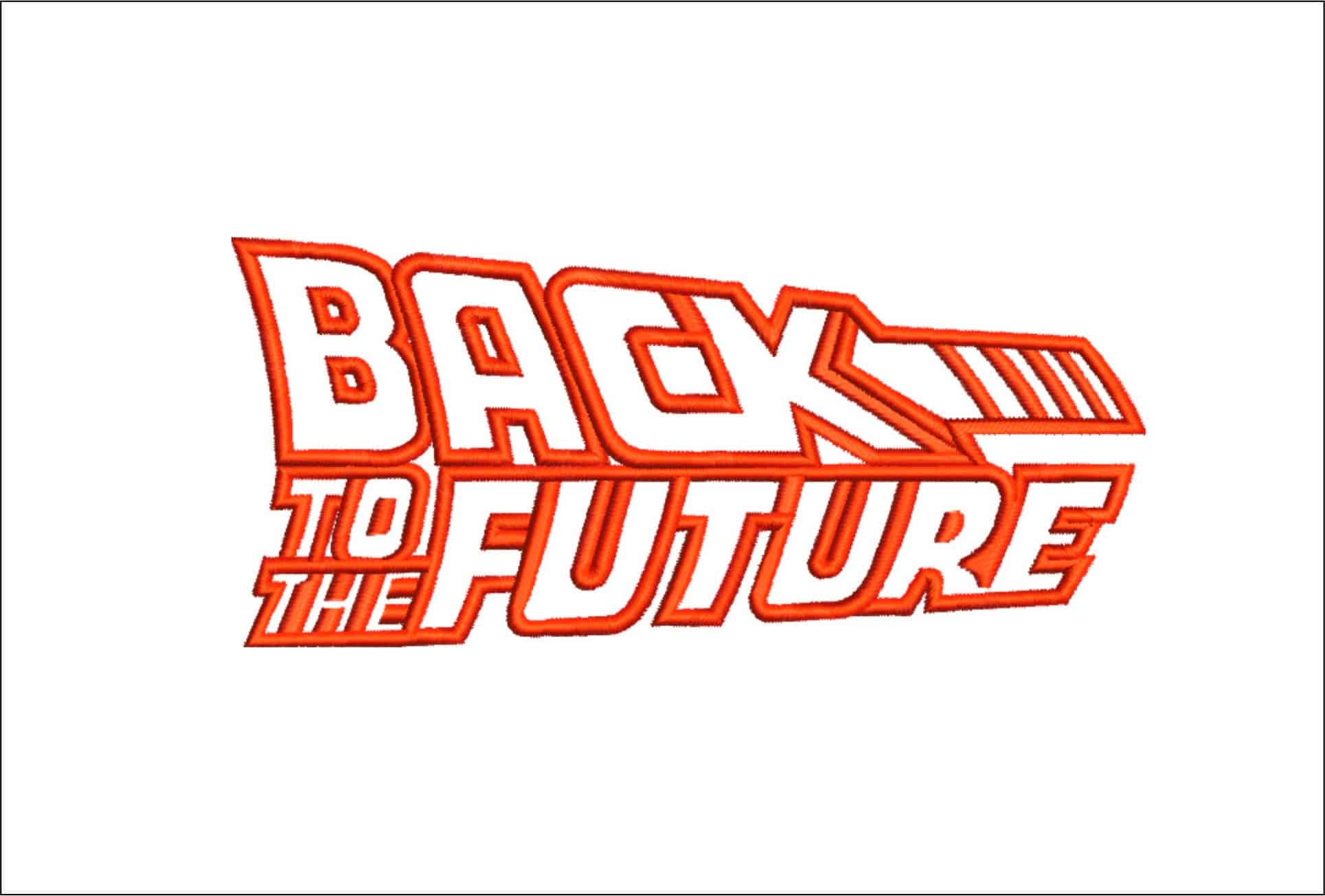 Back to the Future - Nike Car embroidery design - instant download