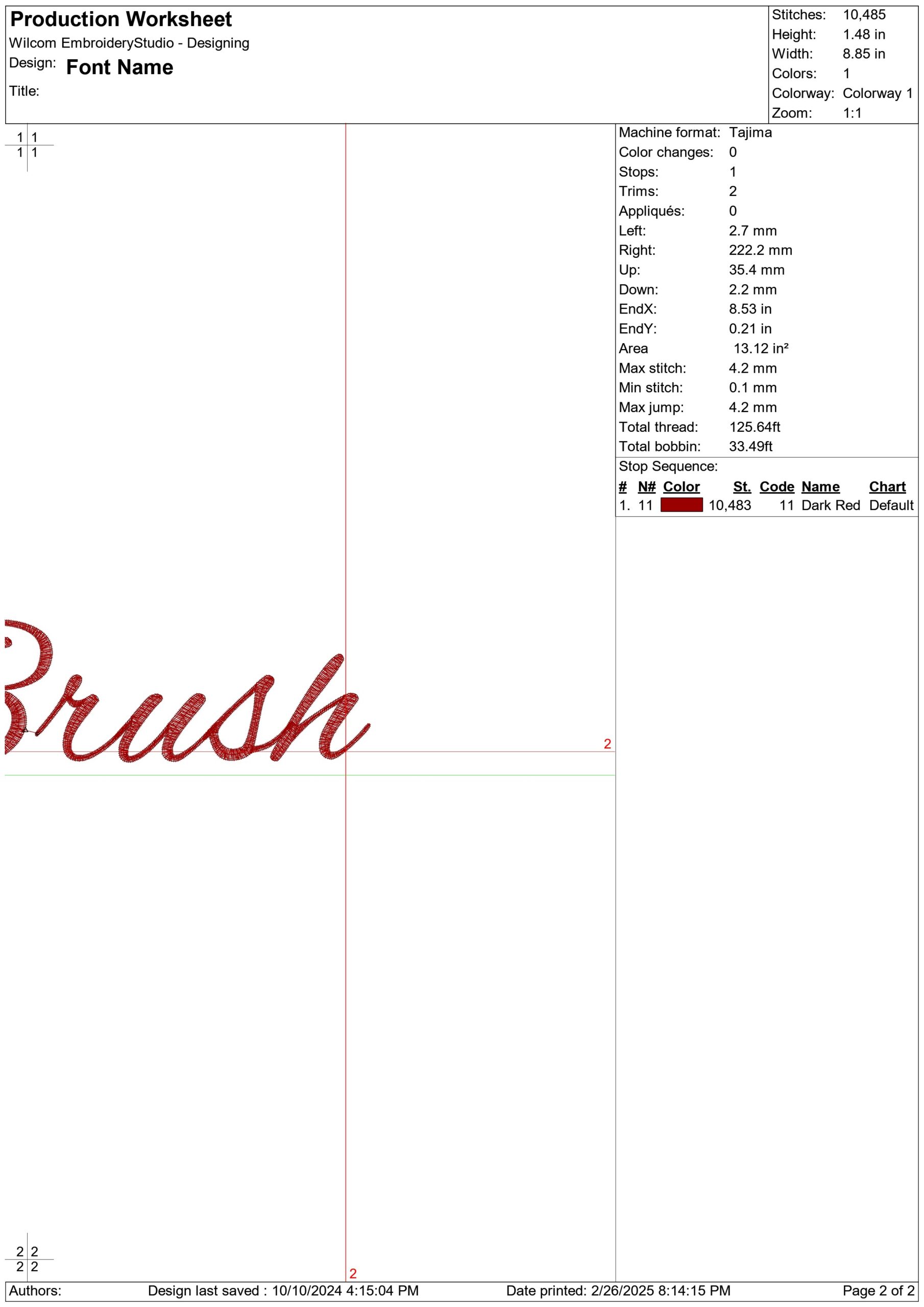 Alex Brush Font Embroidery Font Set - 0.5" 1" 1.5" 2" 2.5" 3"  - Machine Embroidery Alphabet Font - instant download — view 5