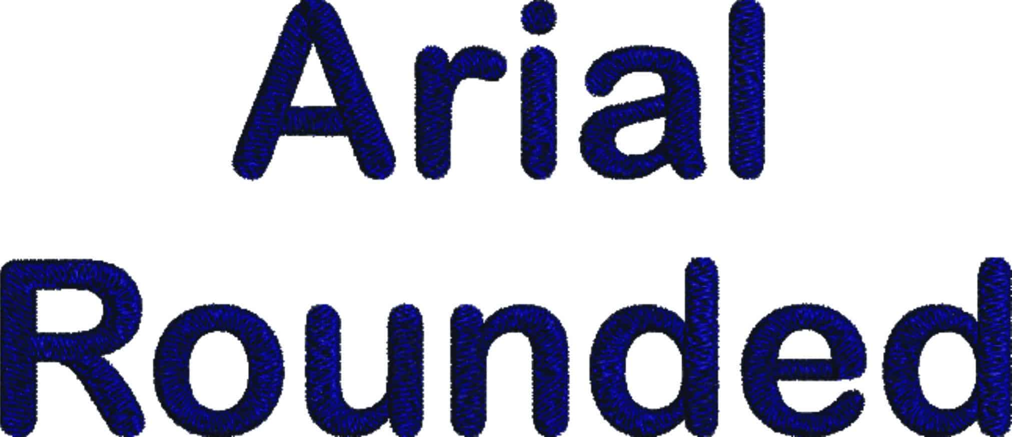 Arial Rounded Font Embroidery Font Set - 0.5" 1" 1.5" 2" 2.5" 3"  - Machine Embroidery Alphabet Font - instant download — view 6